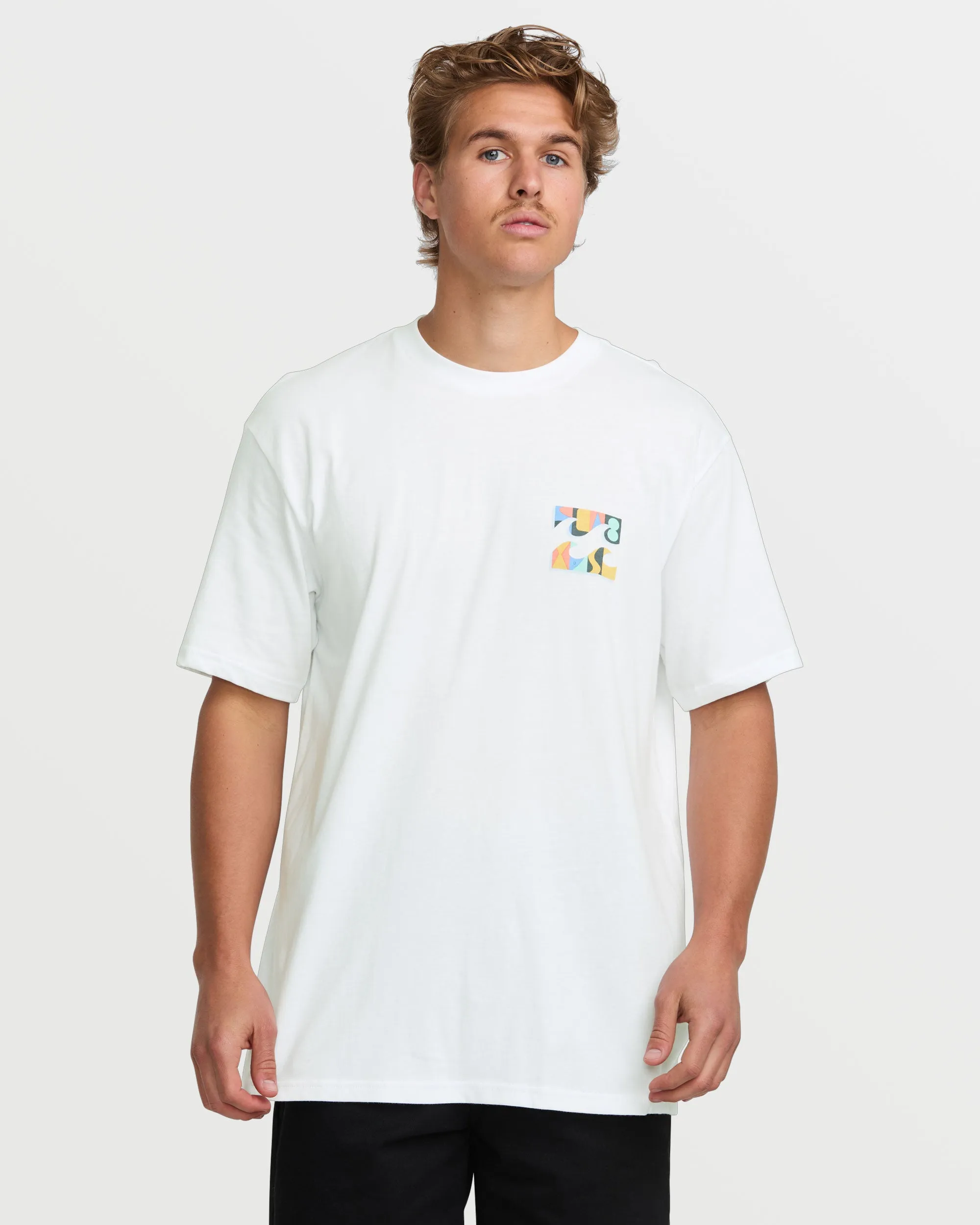 Crayon Wave Premium Short Sleeve Tee - White sold by Billabong product image thumbnail 2