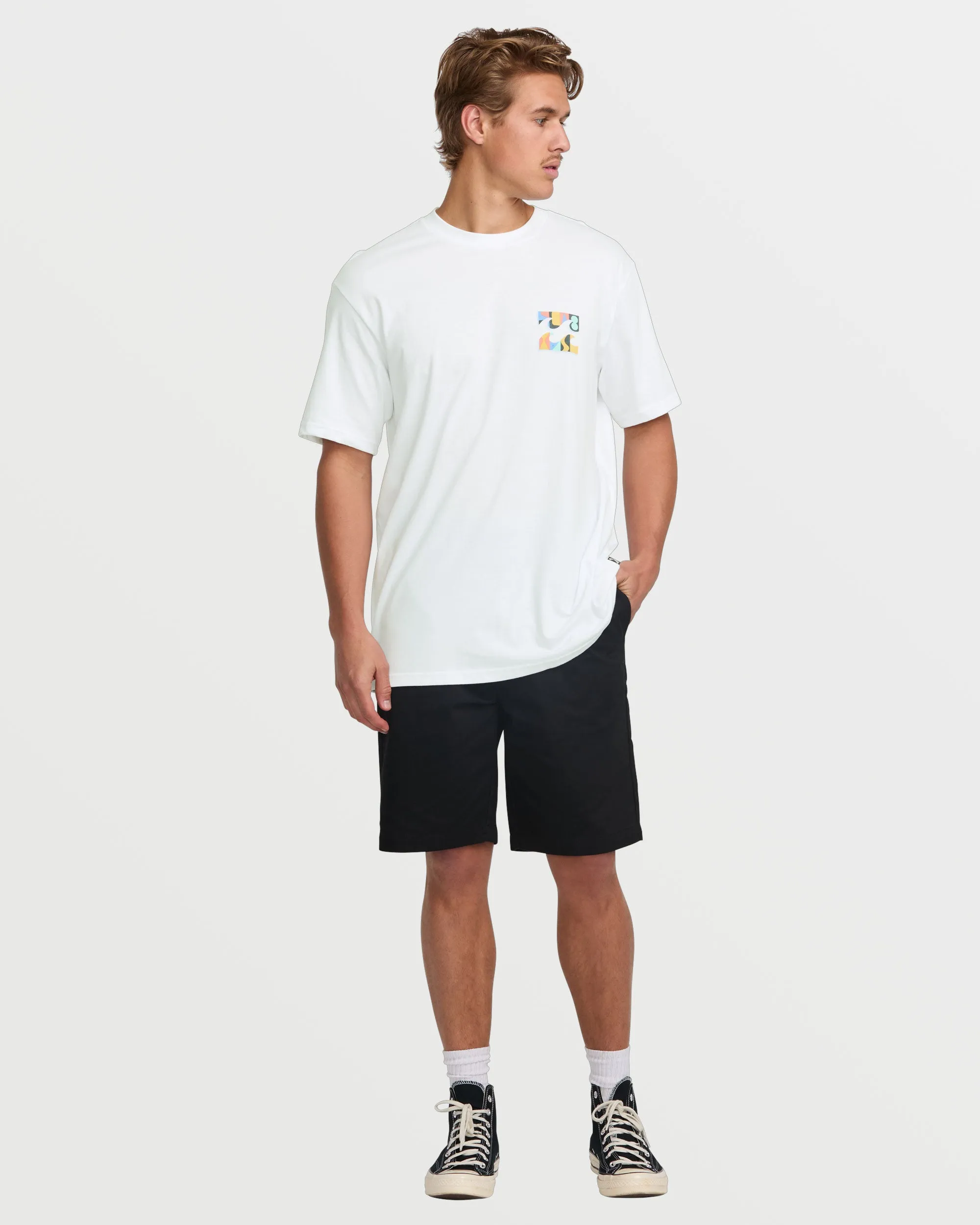 Crayon Wave Premium Short Sleeve Tee - White sold by Billabong product image thumbnail 5
