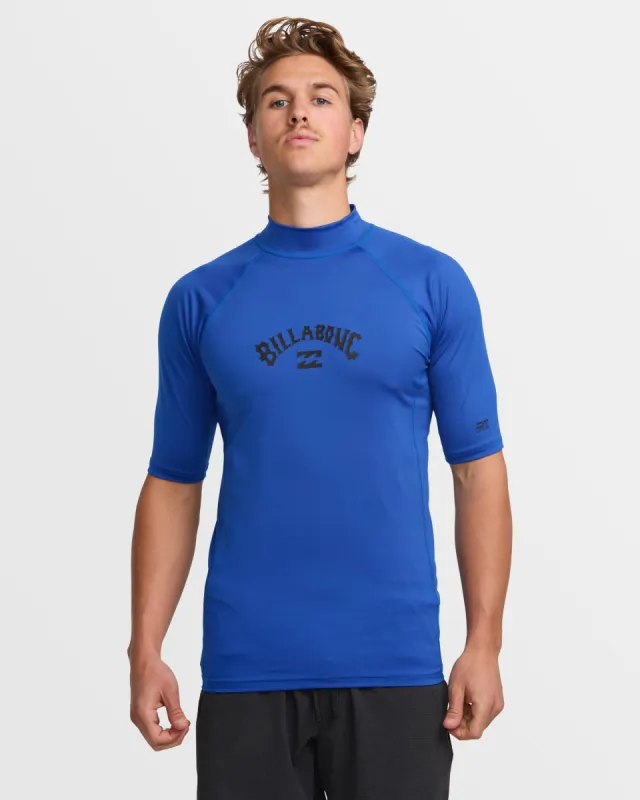 Arch Performance Fit Short Sleeve Rashguard - Cobalt sold by Billabong