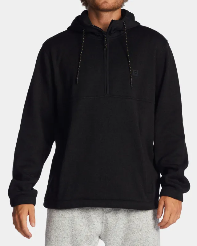 A/Div Boundary Hooded Half-Zip Pullover - Black Heather sold by Billabong