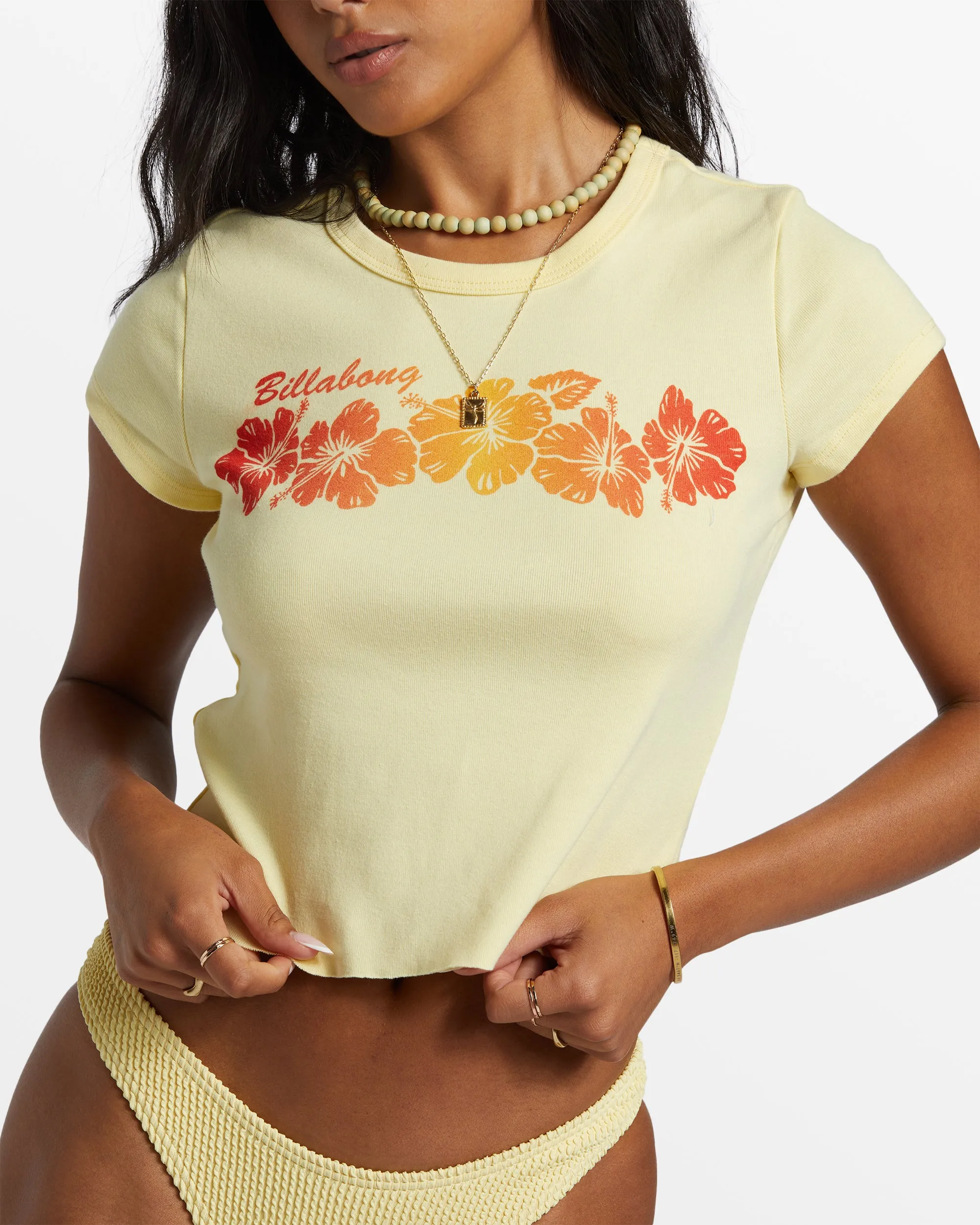 Summer Babe Shrunken T-Shirt - Mellow Yellow sold by Billabong product image thumbnail 4
