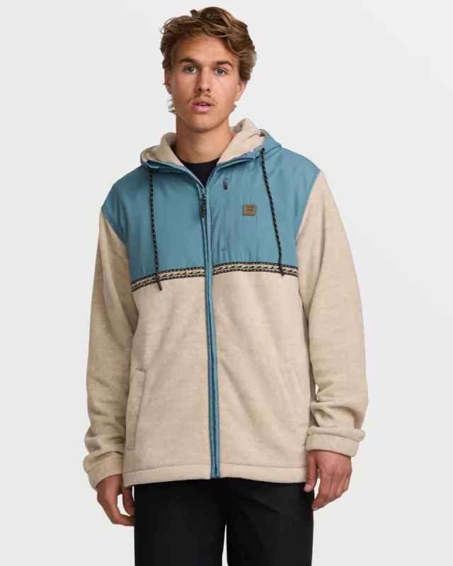 Boundary Lite Zip Sweatshirt - Bleached Sand sold by Billabong