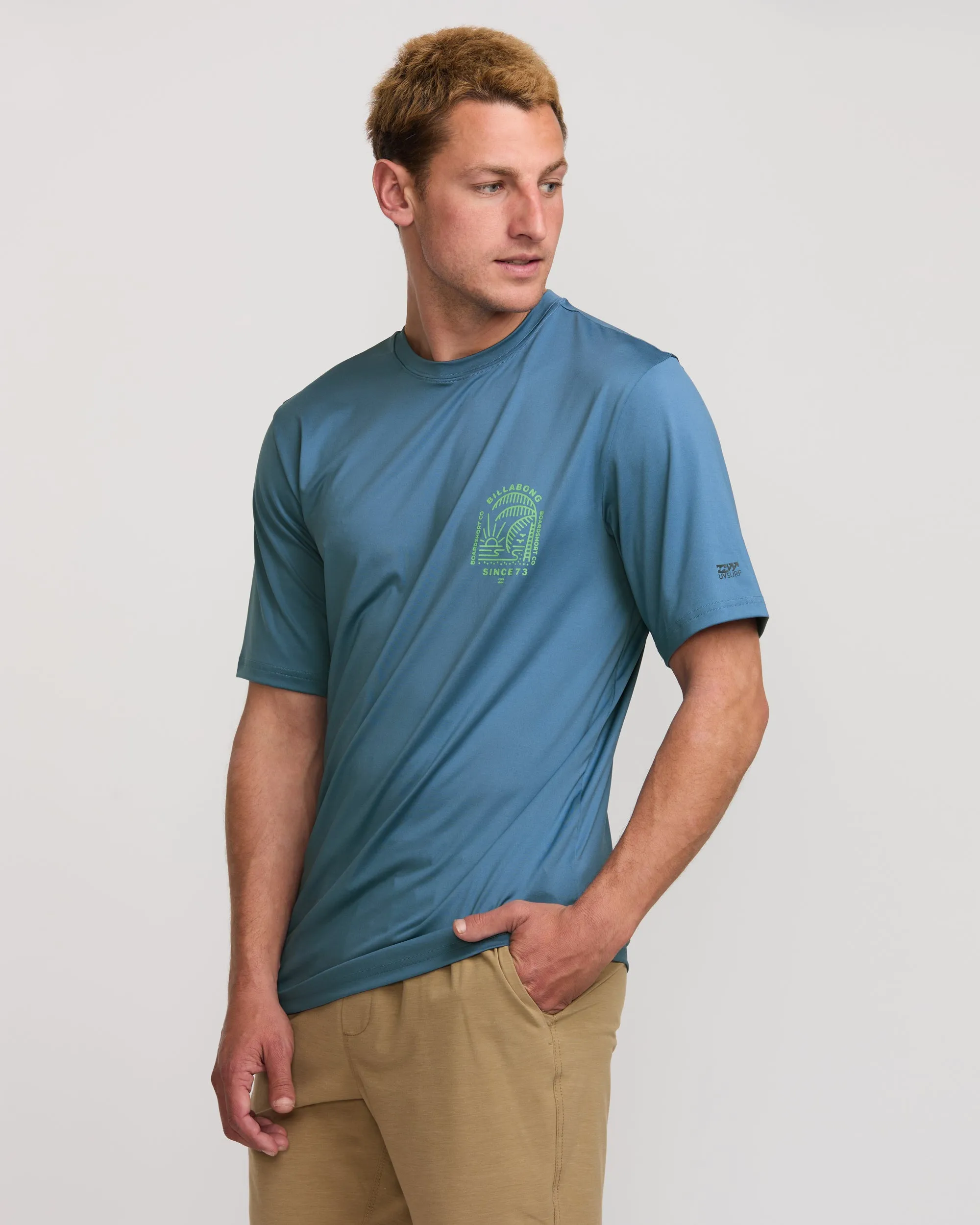 Last Night Loose Fit Short Sleeve Surf Tee - Bay Blue sold by Billabong product image thumbnail 3