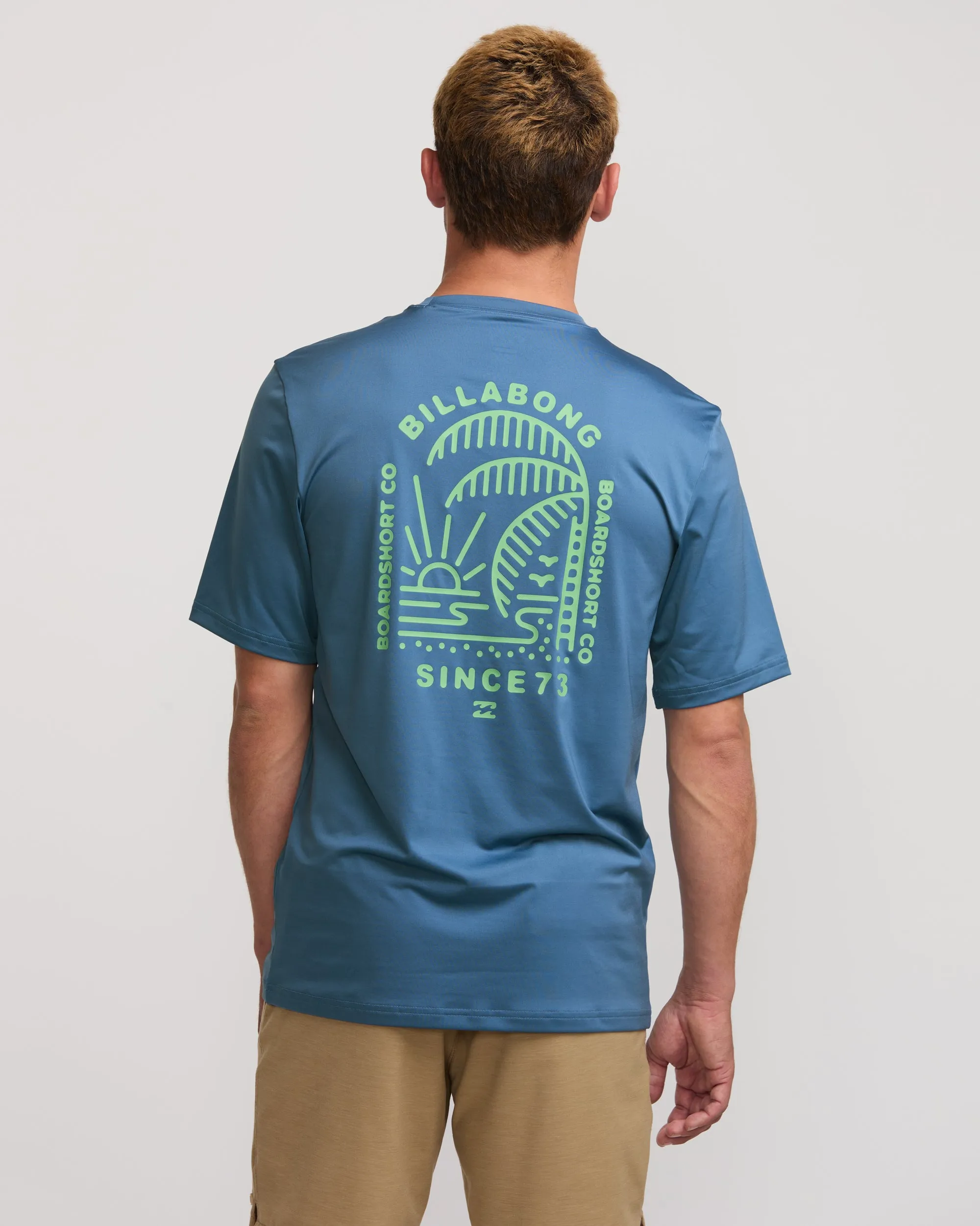 Last Night Loose Fit Short Sleeve Surf Tee - Bay Blue sold by Billabong