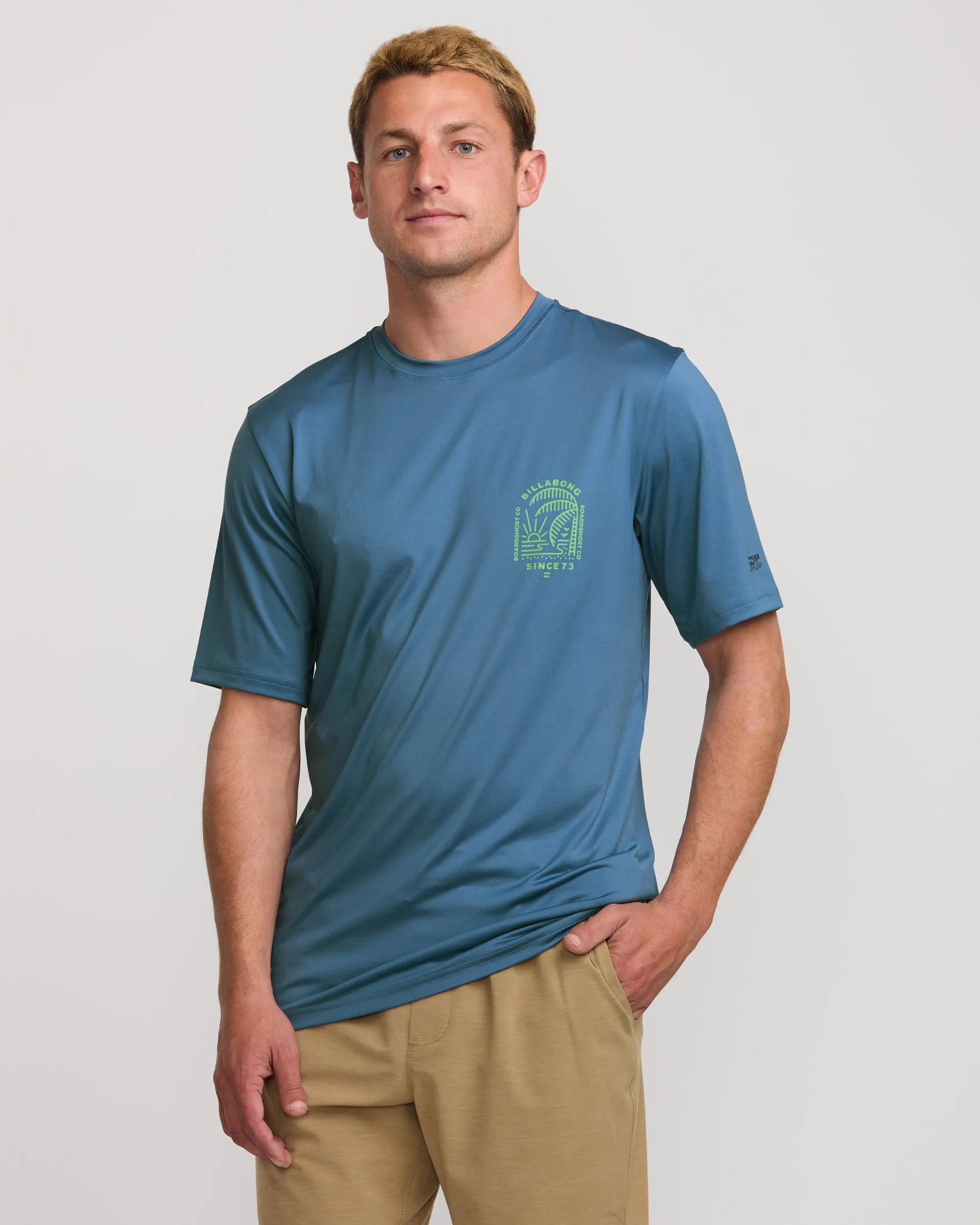 Last Night Loose Fit Short Sleeve Surf Tee - Bay Blue sold by Billabong product image thumbnail 2