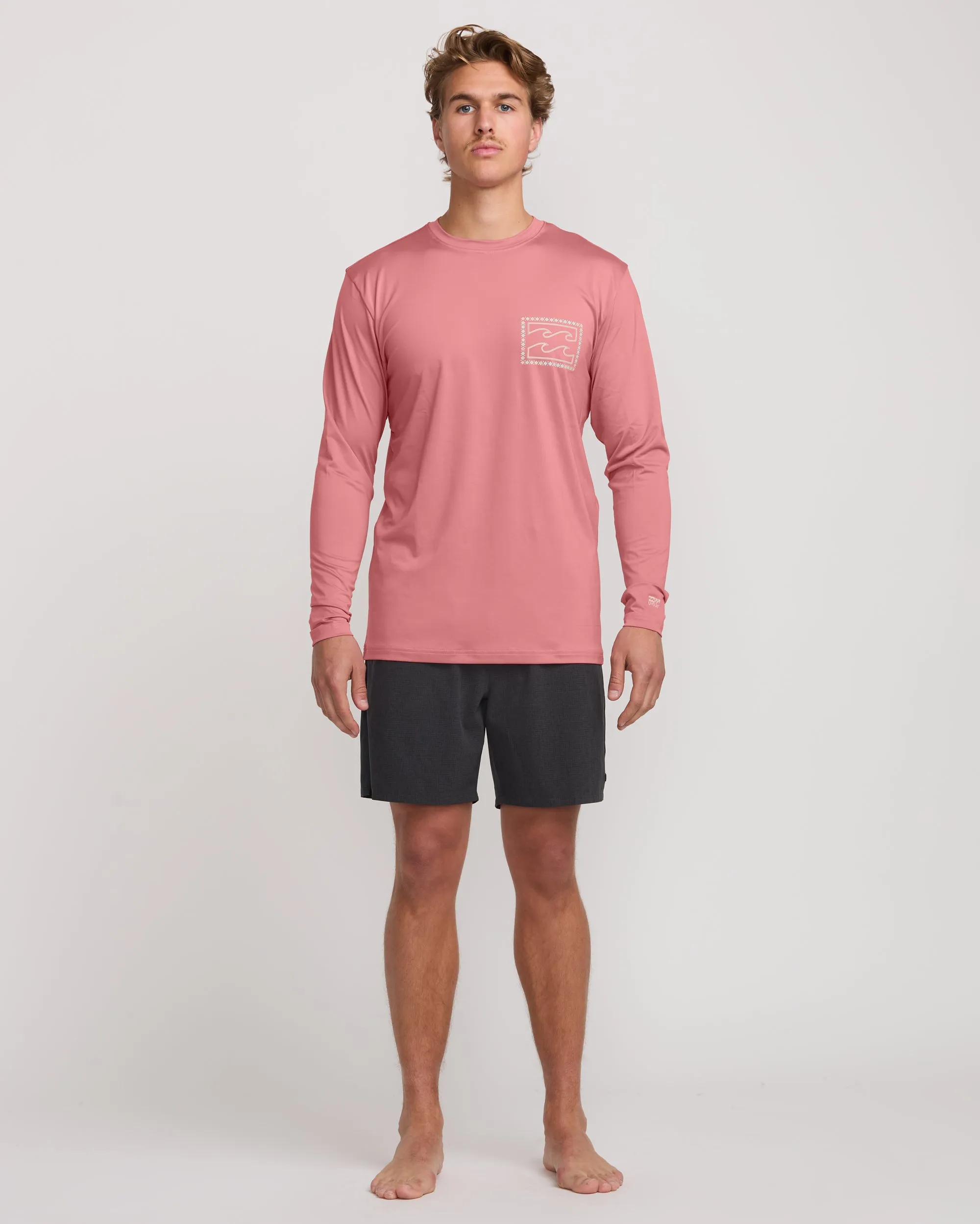 Crayon Wave Loose Fit Long Sleeve Surf Tee - Dusty Pink sold by Billabong product image thumbnail 5