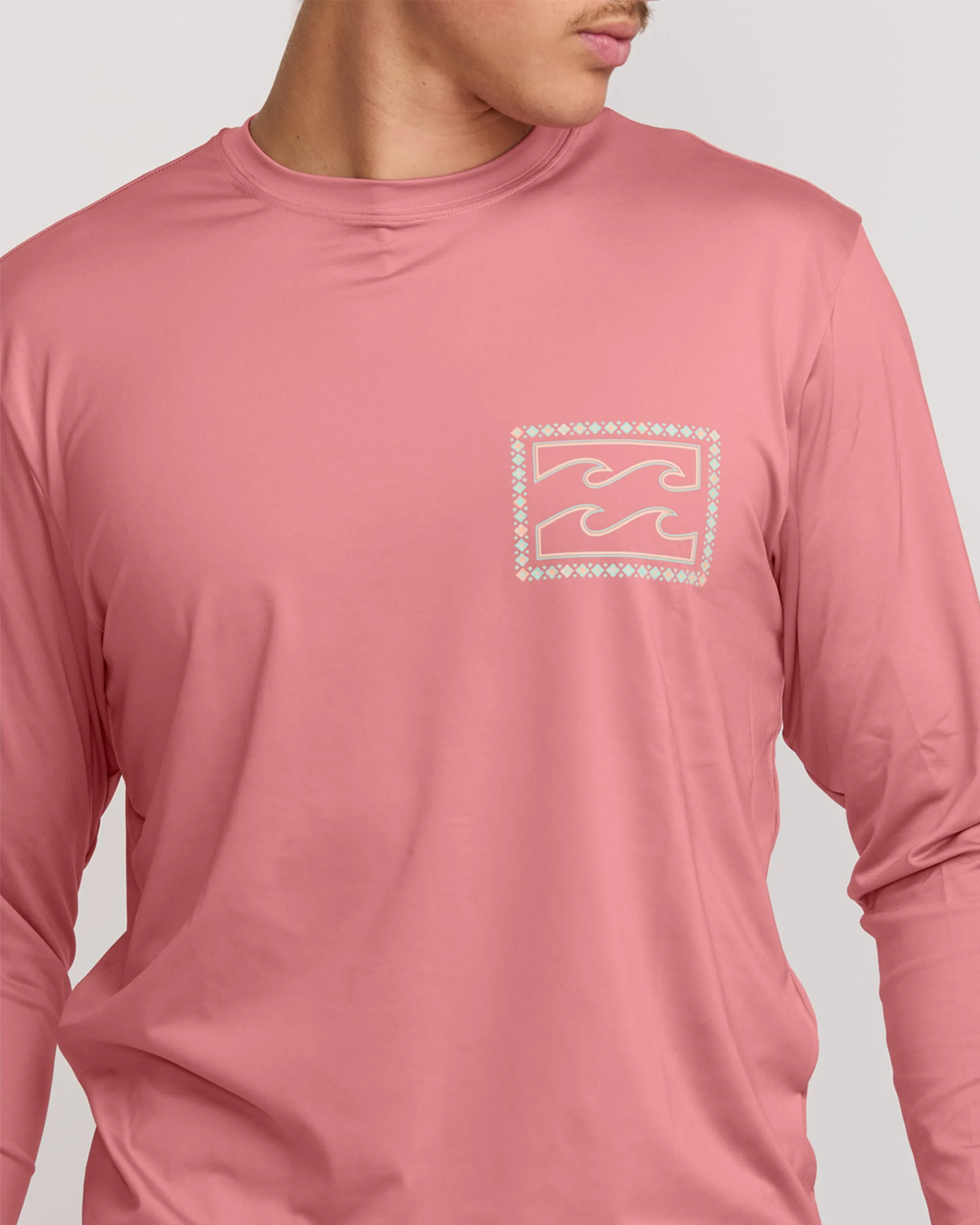 Crayon Wave Loose Fit Long Sleeve Surf Tee - Dusty Pink sold by Billabong product image thumbnail 4