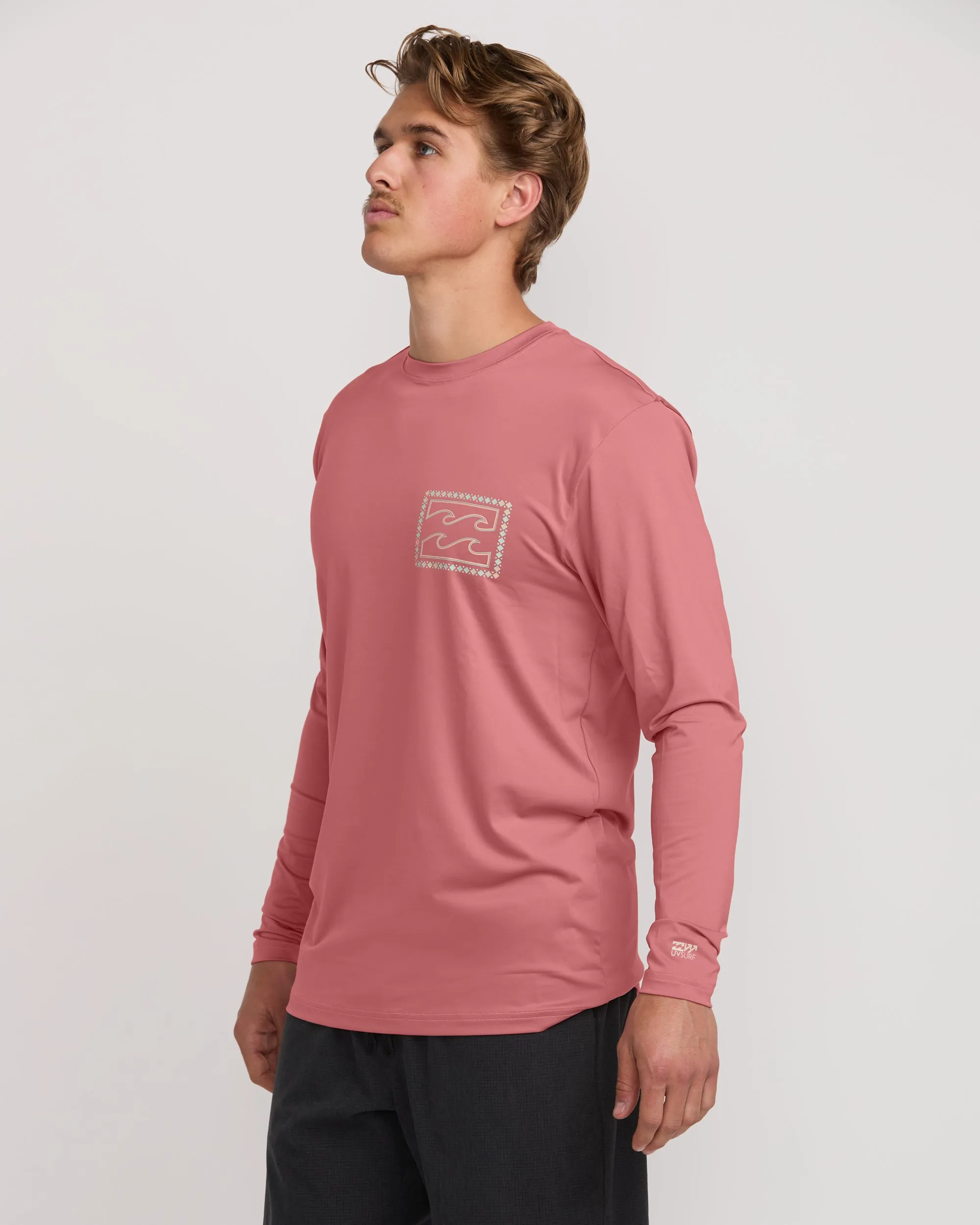 Crayon Wave Loose Fit Long Sleeve Surf Tee - Dusty Pink sold by Billabong product image thumbnail 3