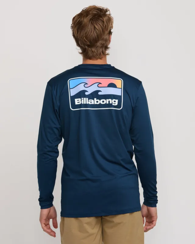 Runner Loose Fit Long Sleeve Surf Tee - Midnight sold by Billabong