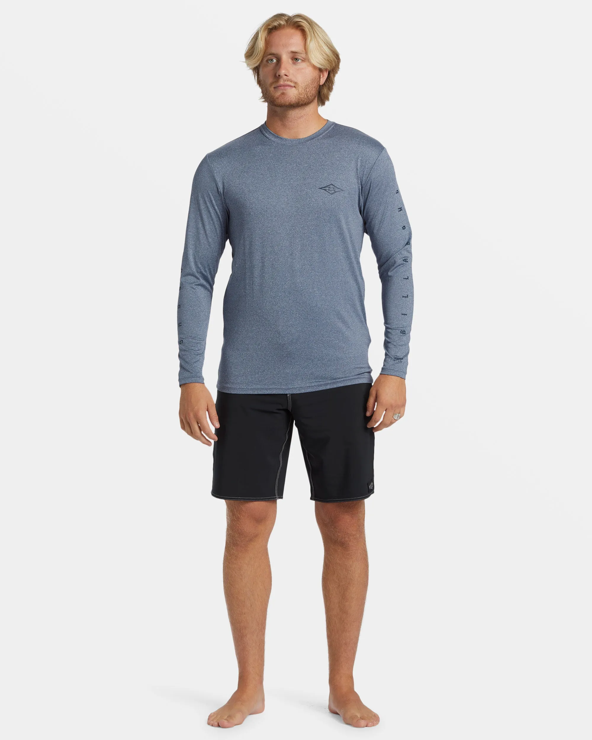 Unity Loose Fit Long Sleeve Surf Tee - Navy Heather sold by Billabong product image thumbnail 4