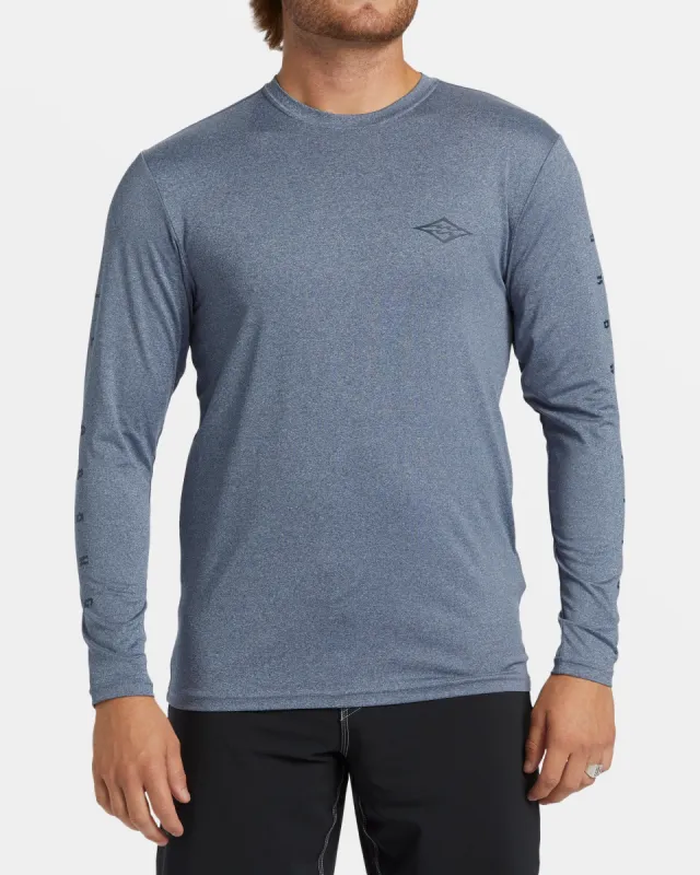 Unity Loose Fit Long Sleeve Surf Tee - Navy Heather sold by Billabong