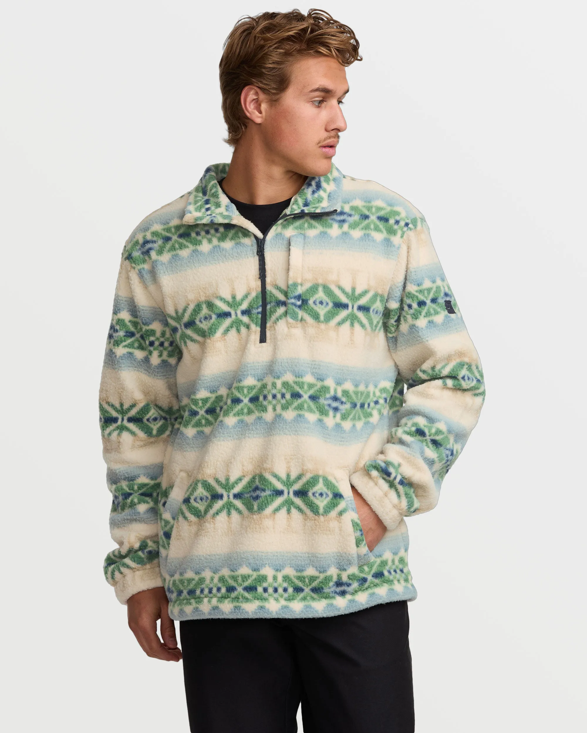 Boundary Mock Sweatshirt - Chino sold by Billabong