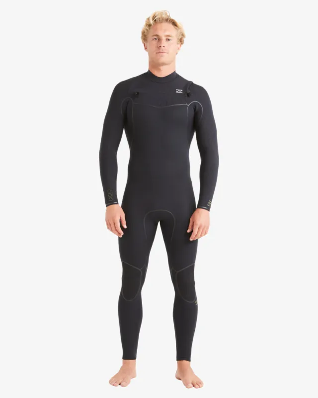 4/3mm Furnace Natural Chest Zip Wetsuit (2023) - Black sold by Billabong