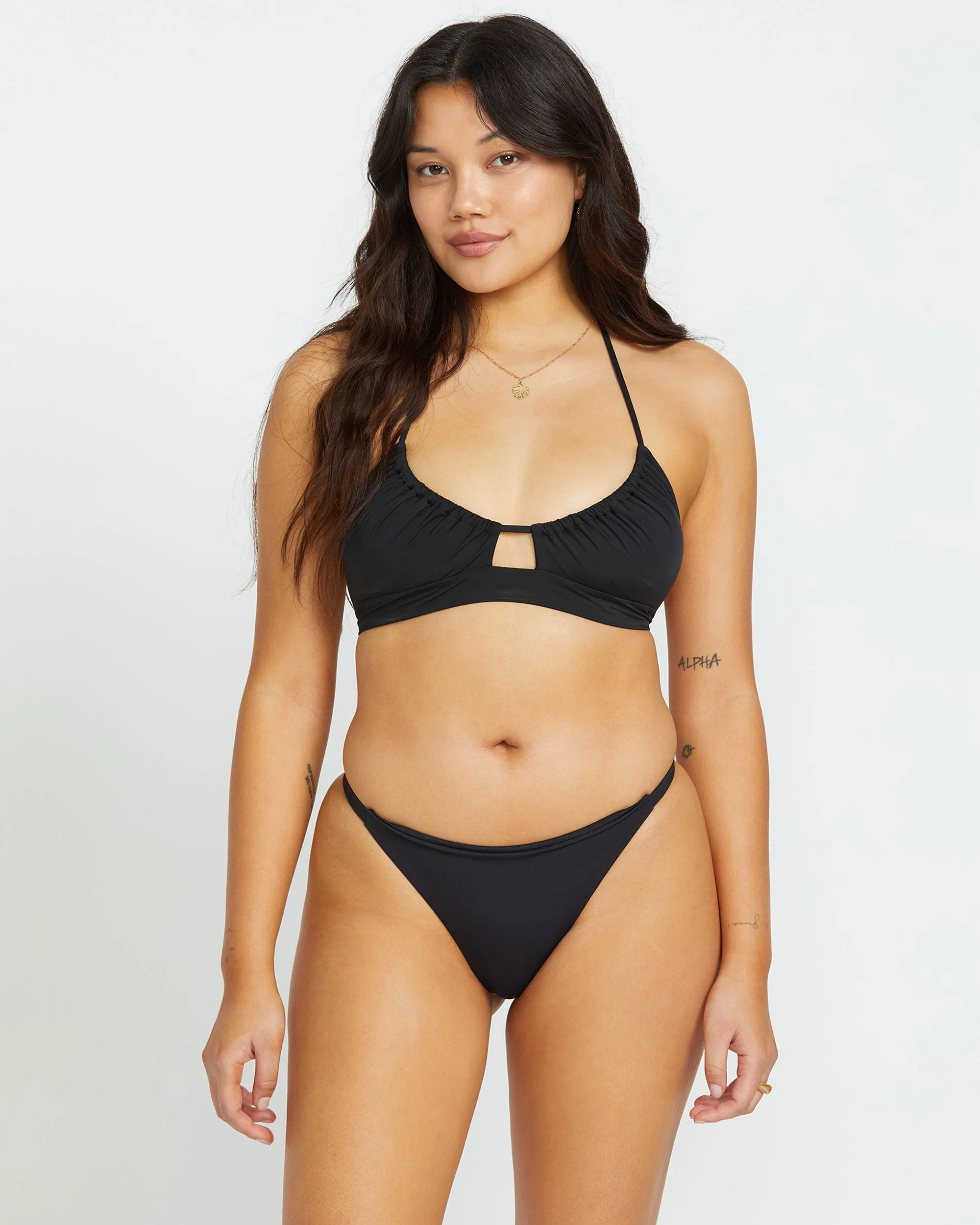 Sol Searcher Maya Bikini Bottom - Black Pebble sold by Billabong product image thumbnail 2