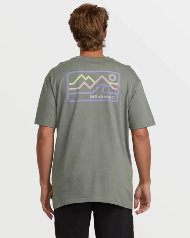 Range A/Div Short Sleeve Tee - Slate Grey sold by Billabong