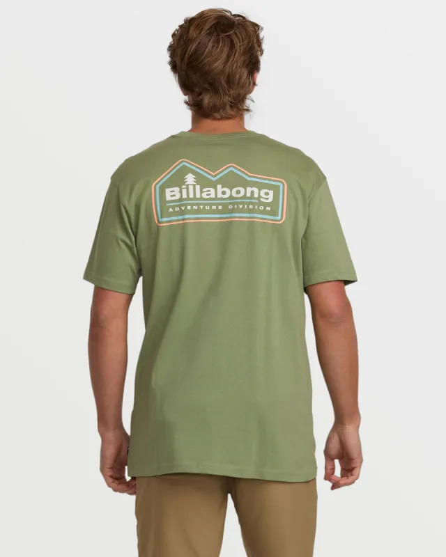 Range A/Div Short Sleeve Tee - Moss sold by Billabong