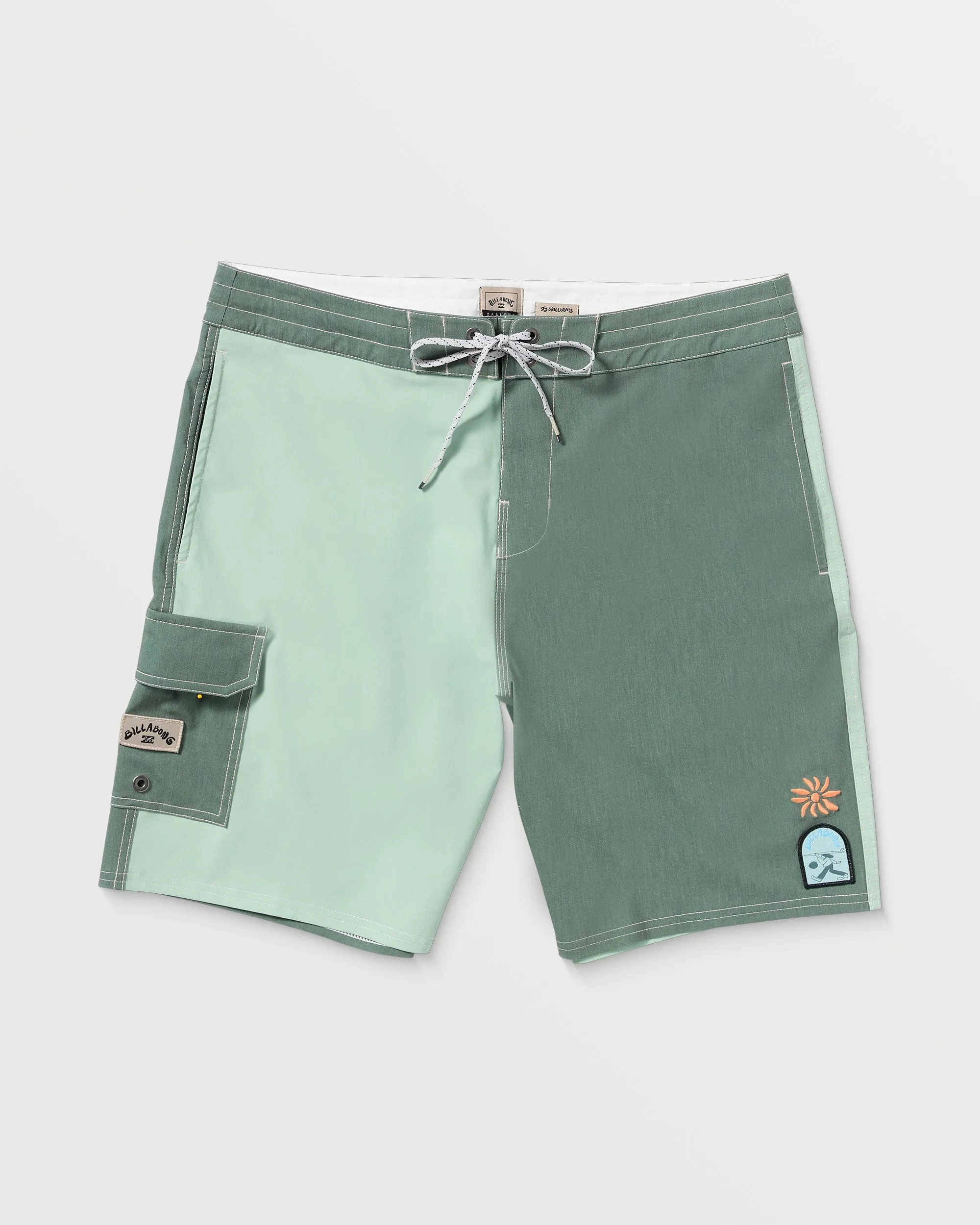 Sunshine Lo Tide 18.5" Boardshorts - Green Tea sold by Billabong