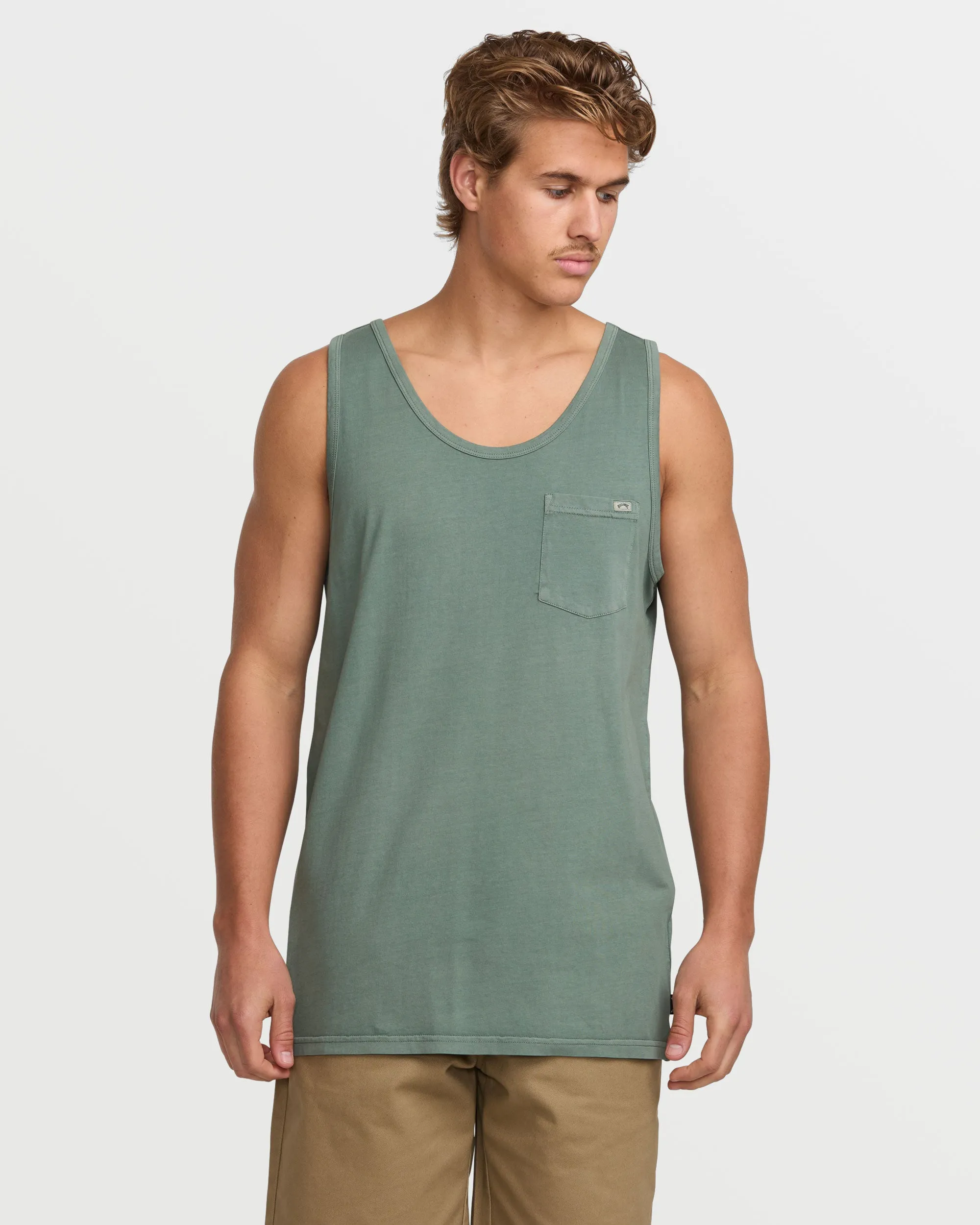 Essential Premium Wave Wash Tank - Dark Slate sold by Billabong