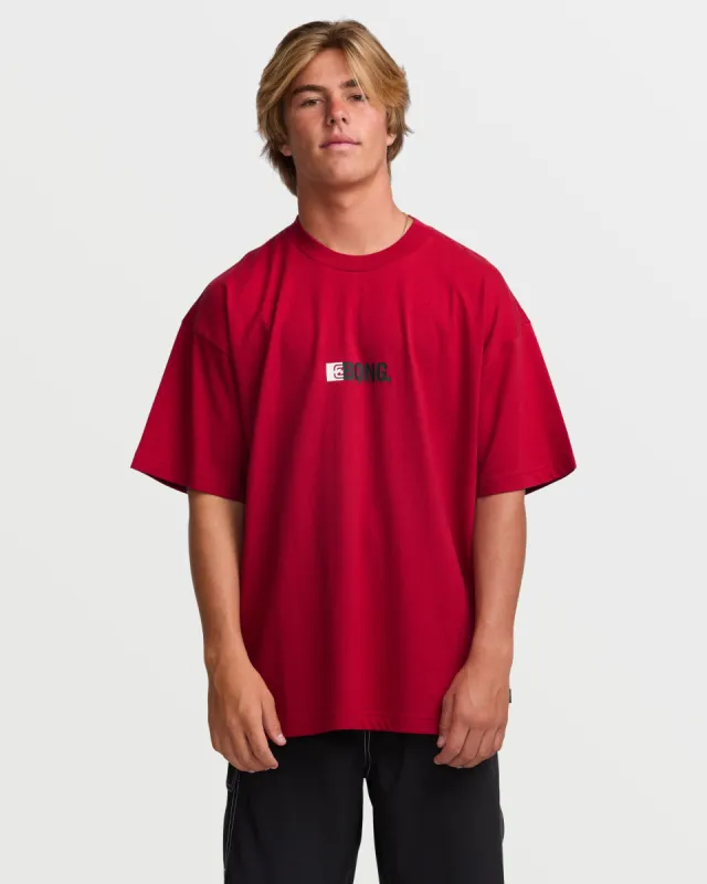 Bong OG Short Sleeve Tee - Scarlet sold by Billabong