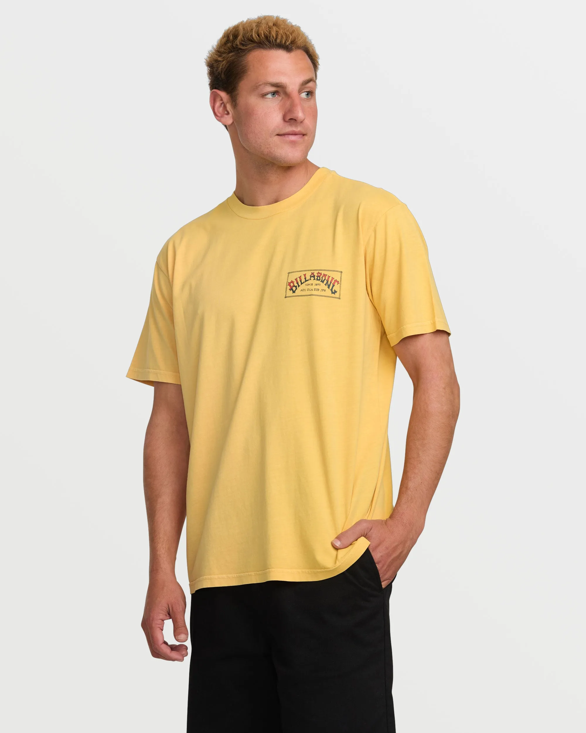 Original Arch Premium Wave Wash Short Sleeve Tee - Vintage Gold sold by Billabong product image thumbnail 3