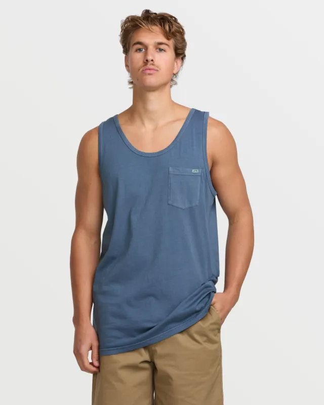 Essential Premium Wave Wash Tank - Slate Blue sold by Billabong