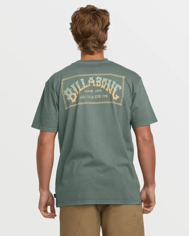 Original Arch Premium Wave Wash Short Sleeve Tee - Dark Slate sold by Billabong