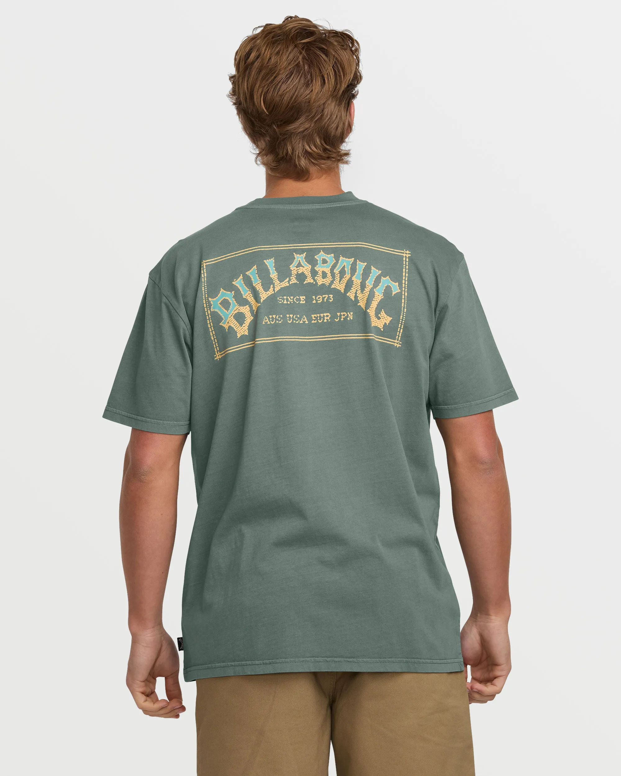 Original Arch Premium Wave Wash Short Sleeve Tee - Dark Slate sold by Billabong