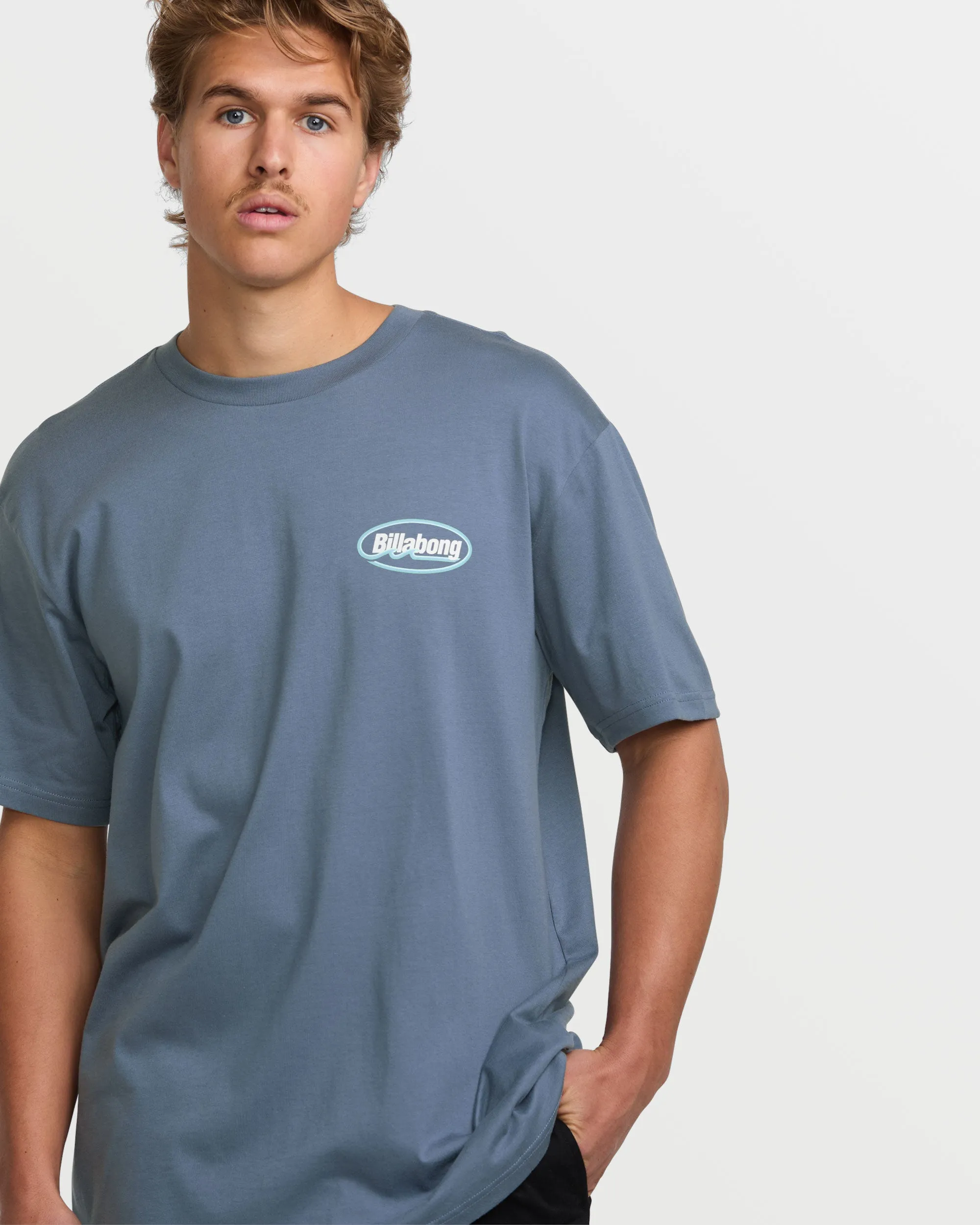 Runner Premium Short Sleeve Tee - Slate Blue sold by Billabong product image thumbnail 4