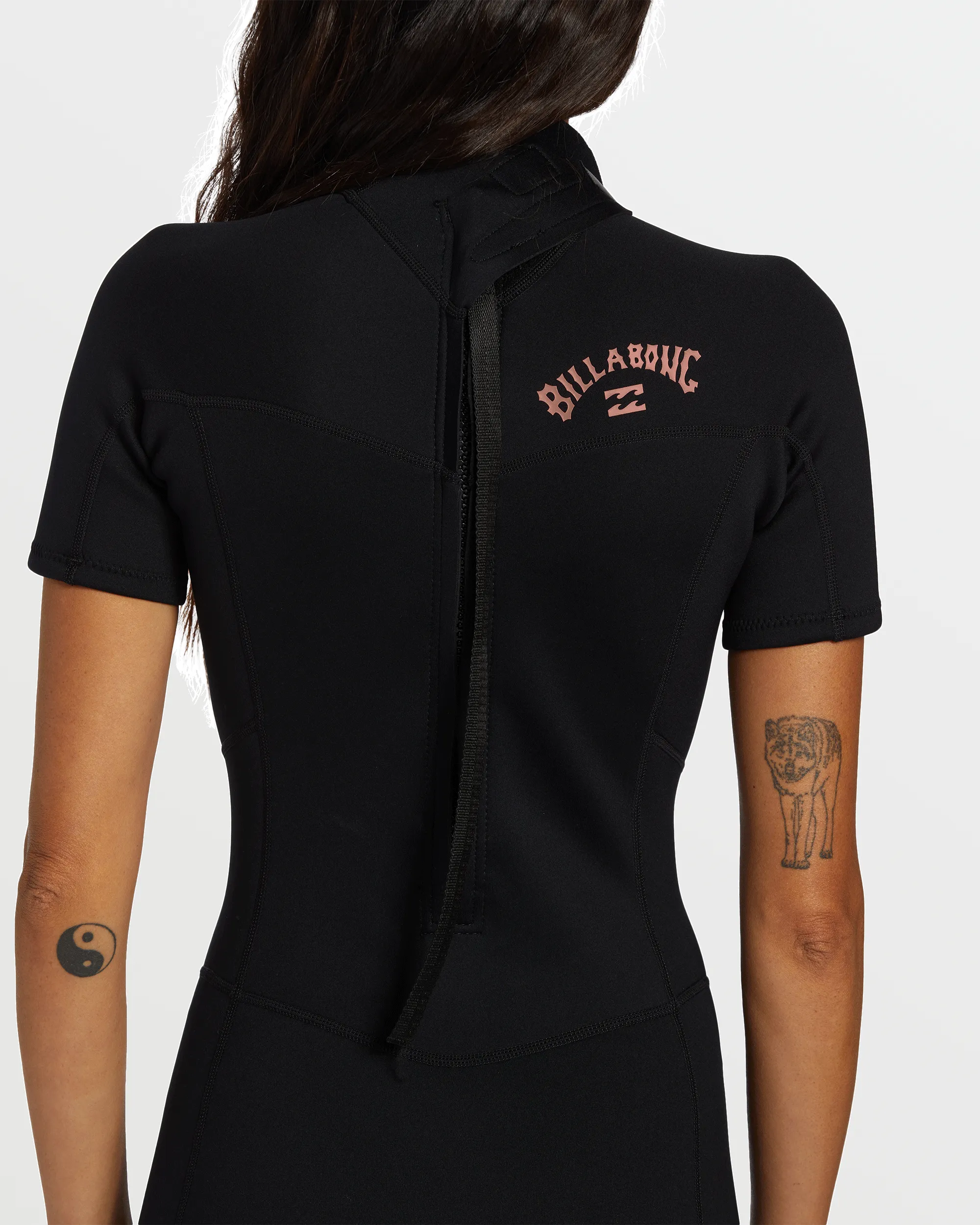 Foil Flatlock Short Sleeve Springsuit - Black sold by Billabong product image thumbnail 4