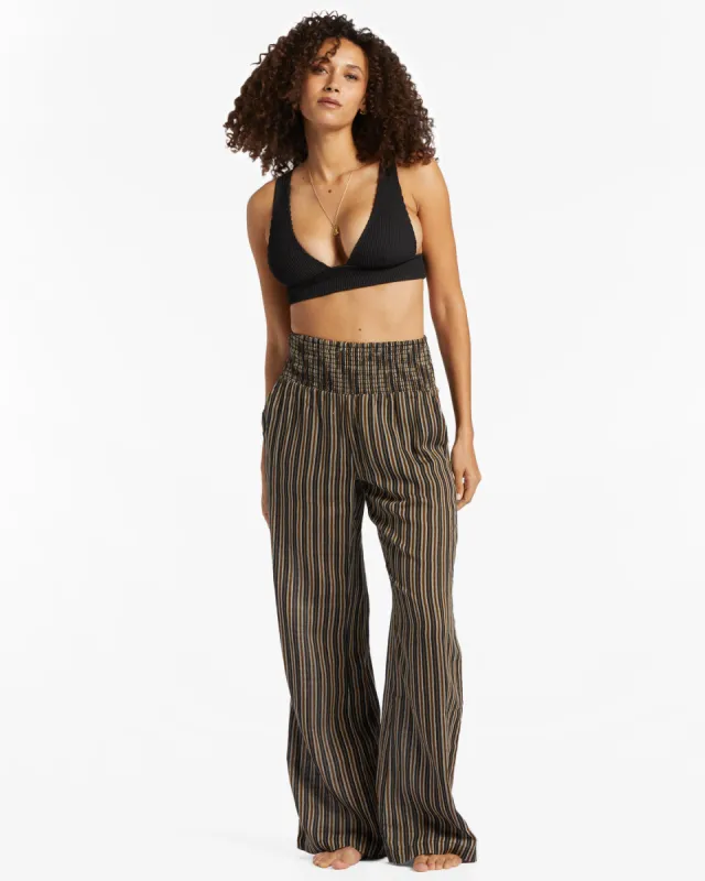 New Waves 2 Elastic Waist Pants - Black Multi 1 sold by Billabong