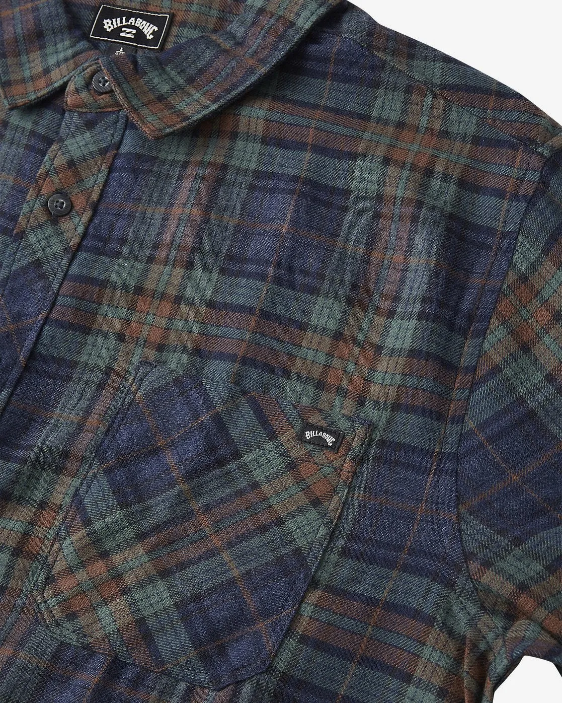 Classic Flannel Long Sleeve Shirt - Navy sold by Billabong product image thumbnail 3