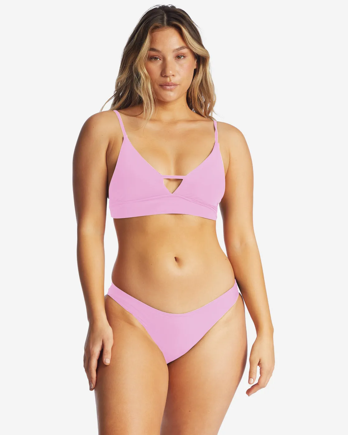 Sol Searcher V-Neck Cami Bikini Top - Paradise Pink sold by Billabong product image thumbnail 3
