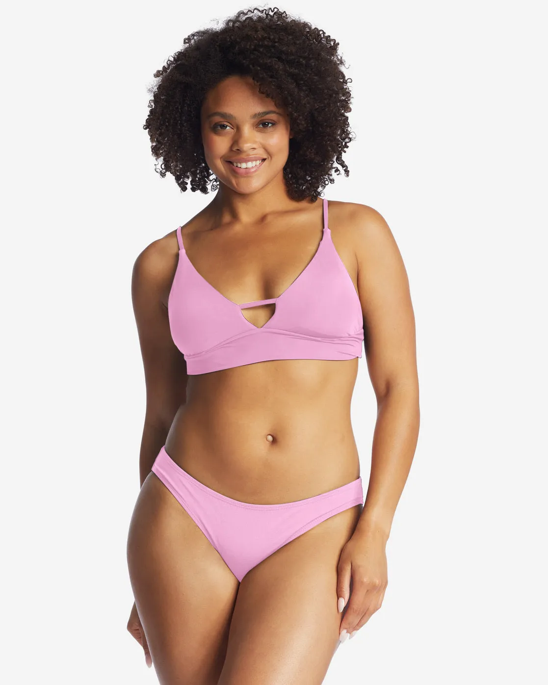 Sol Searcher V-Neck Cami Bikini Top - Paradise Pink sold by Billabong