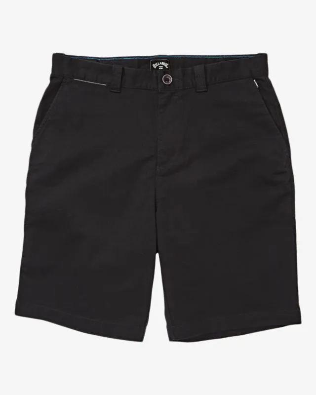 Carter Stretch Shorts 21" - Black sold by Billabong