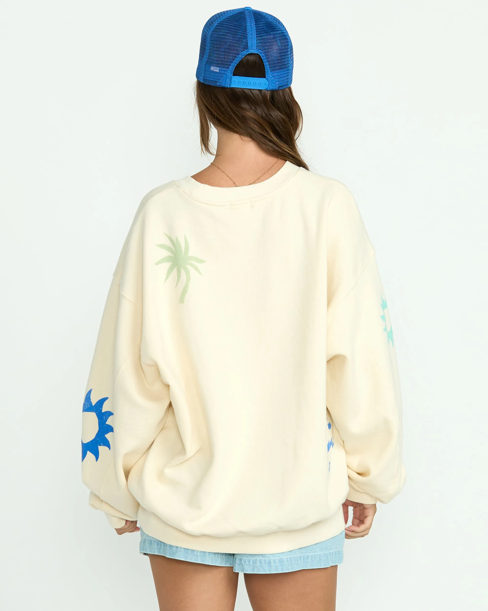 Water Signs Kendal Crewneck Sweatshirt - Whitecap sold by Billabong product image thumbnail 2