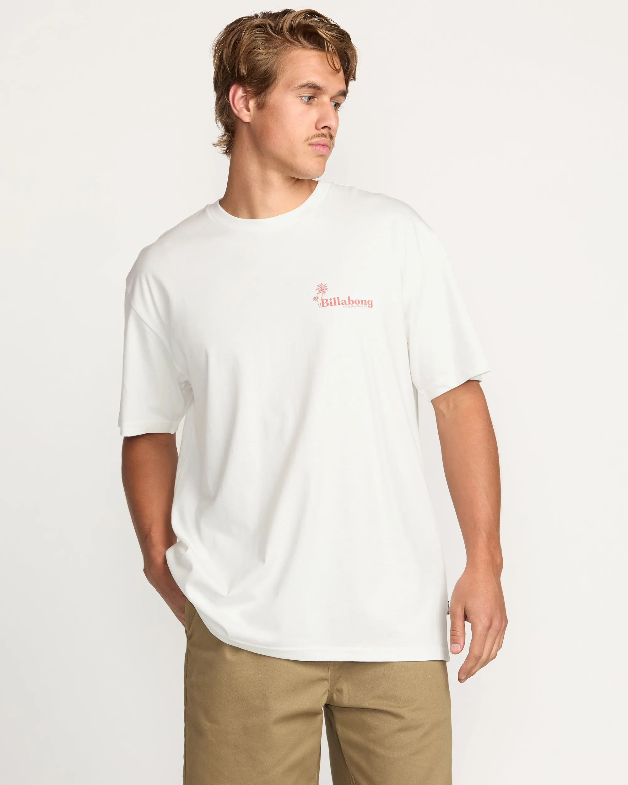Checking In Regular Tee - Off White sold by Billabong