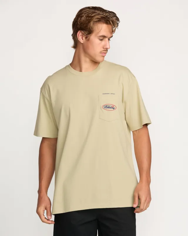 Bad Dog Pocket Regular Tee - Desert sold by Billabong