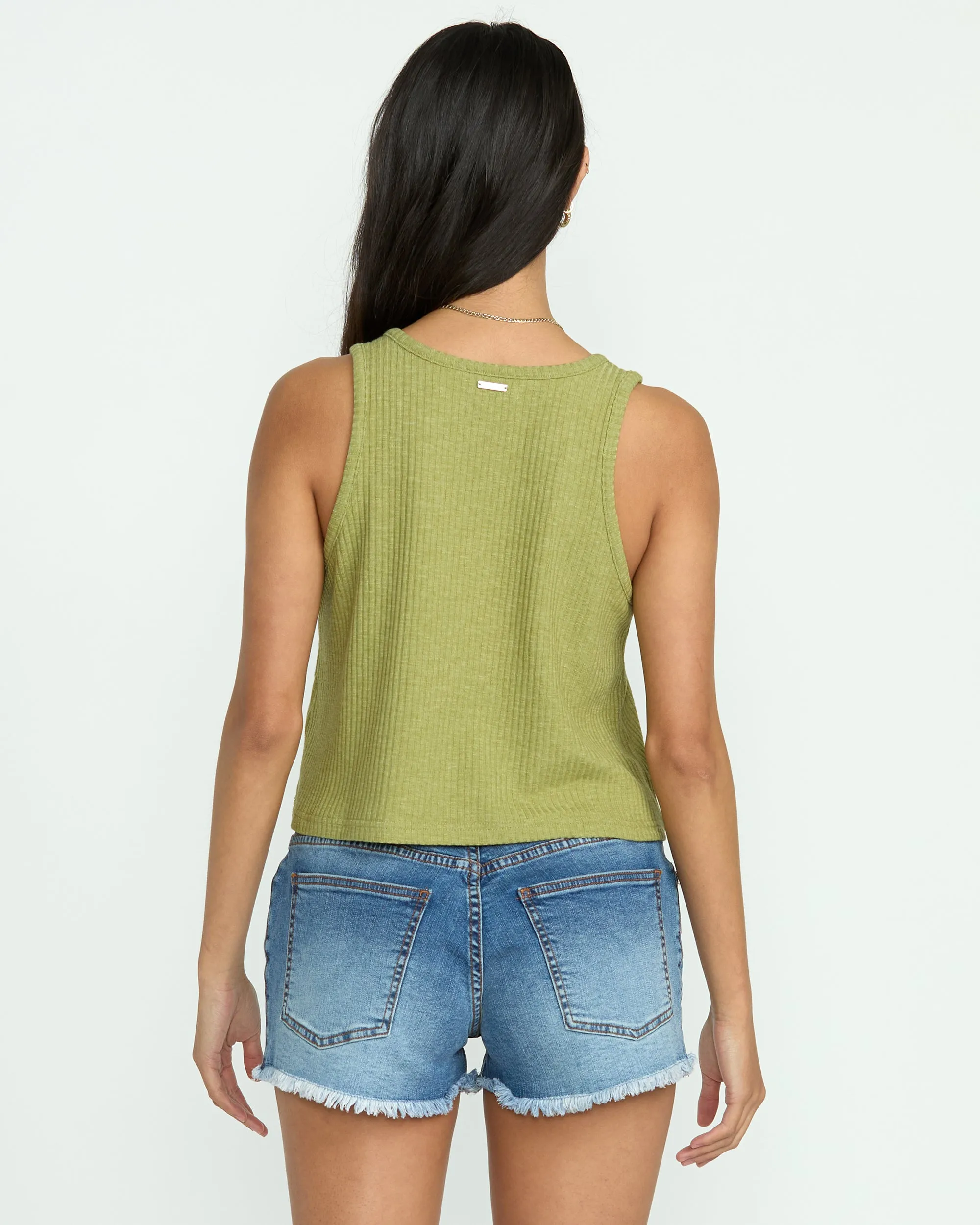 Aya Sun Knit Tank - Avocado sold by Billabong product image thumbnail 2