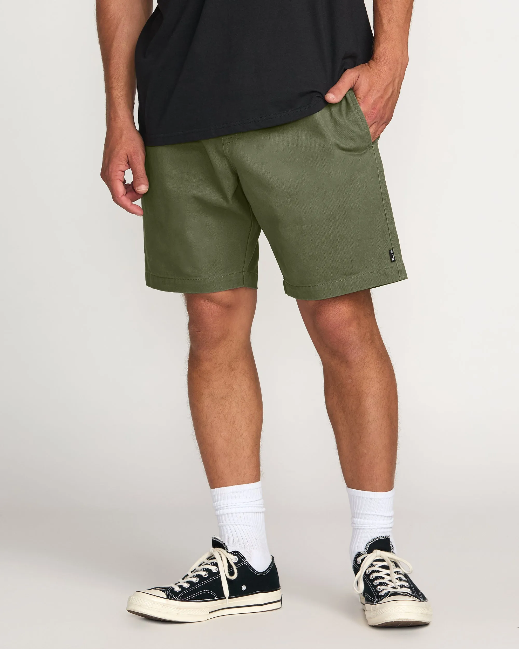 Larry Laybacks 19" Twill Shorts - Olive sold by Billabong