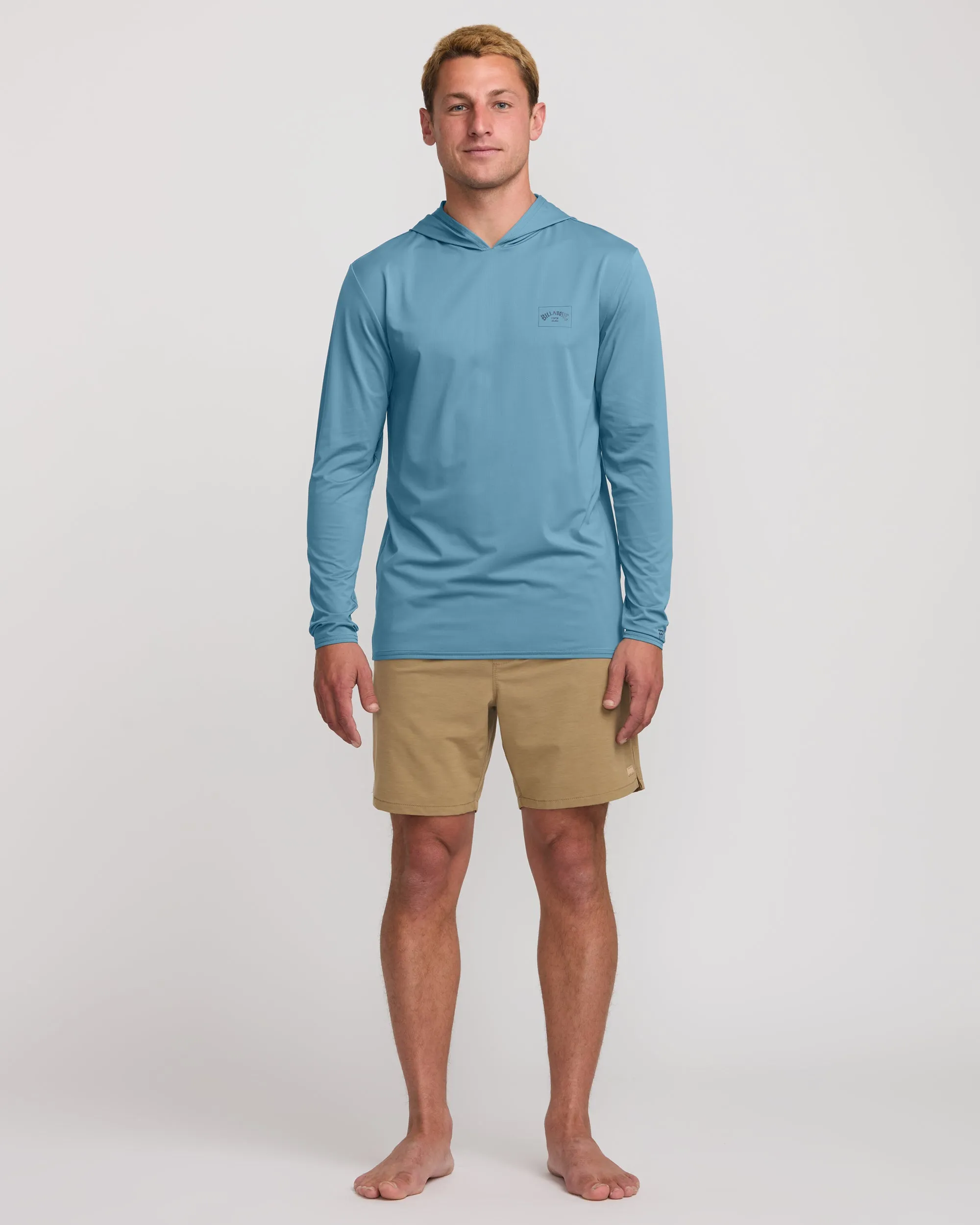 Arch Mesh Long Sleeve Hooded Surf Tee - Bay Blue sold by Billabong product image thumbnail 5