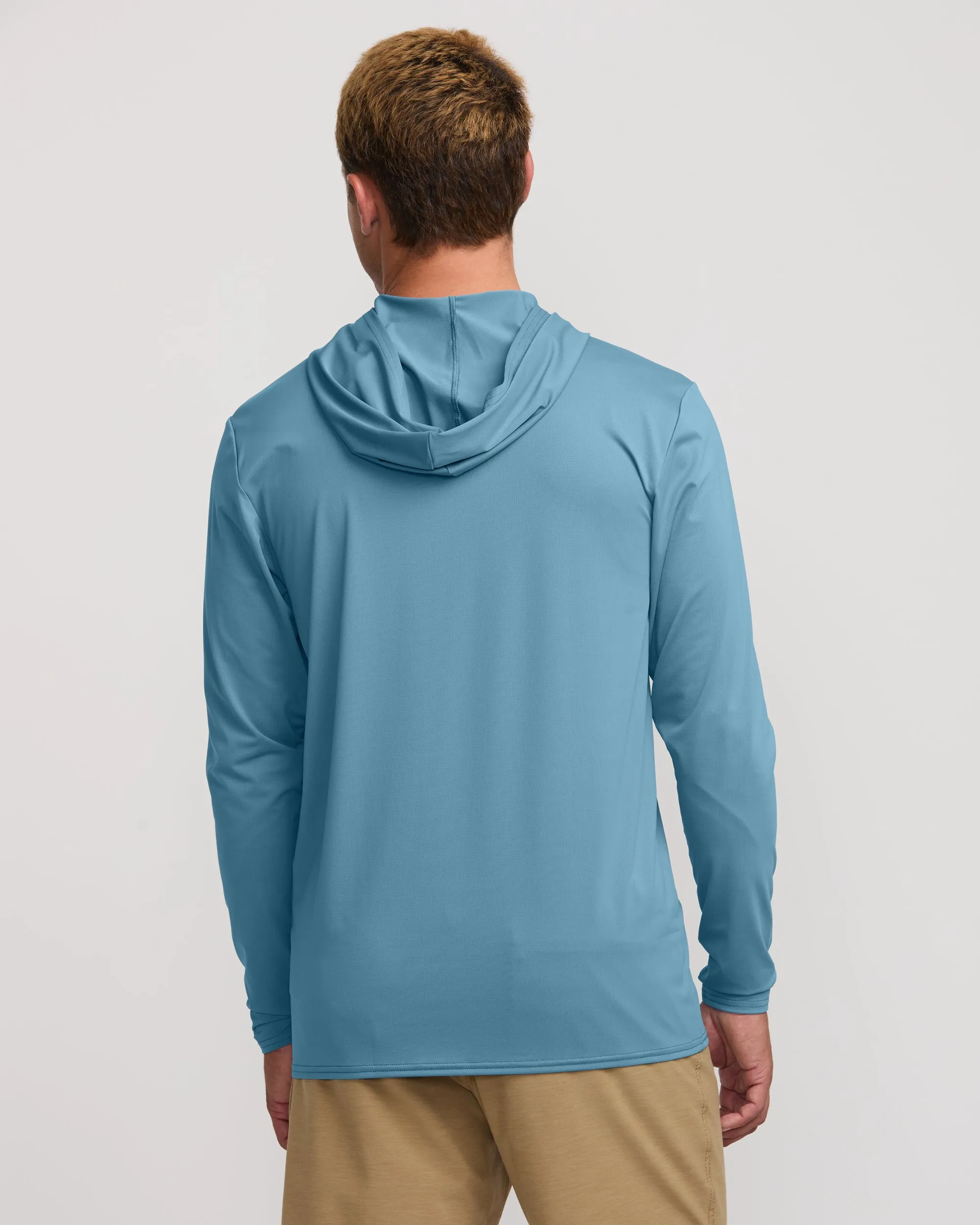 Arch Mesh Long Sleeve Hooded Surf Tee - Bay Blue sold by Billabong product image thumbnail 2