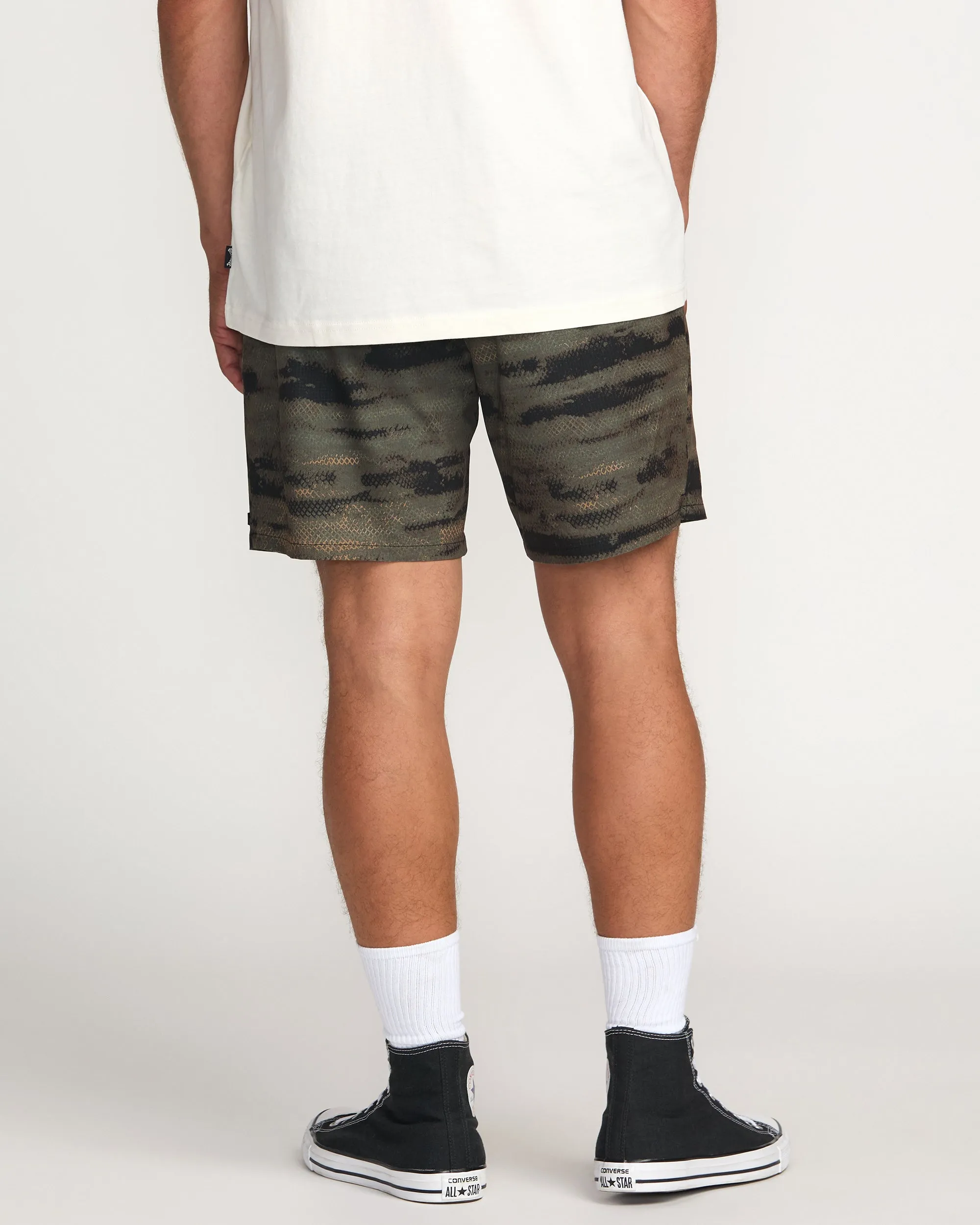 Surftrek Perforated Elastic 17" Hybrid Shorts - Dark Military sold by Billabong product image thumbnail 2