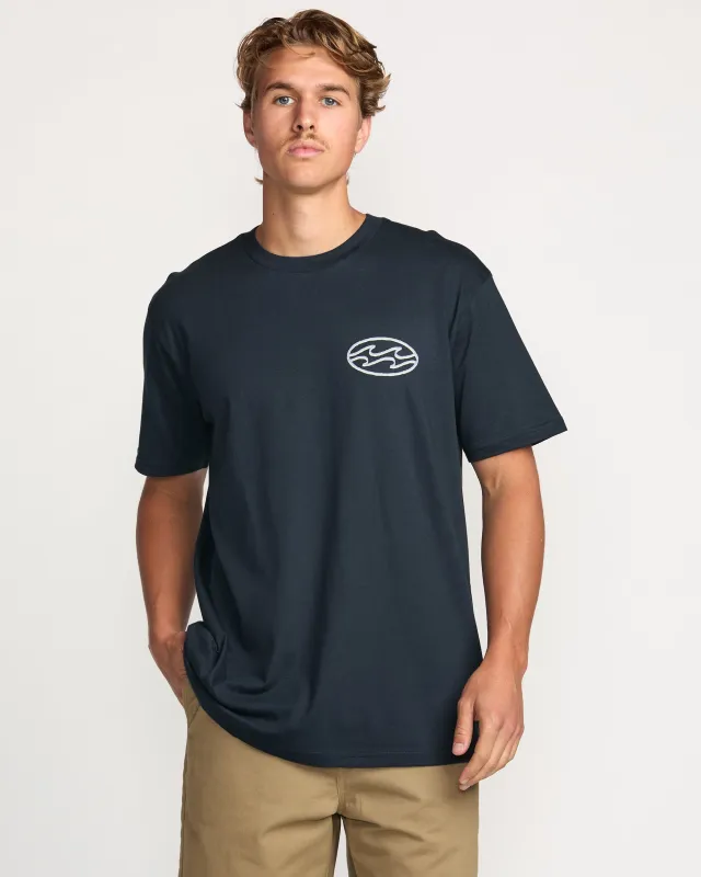 Crayon Wave Premium Tee - Navy sold by Billabong