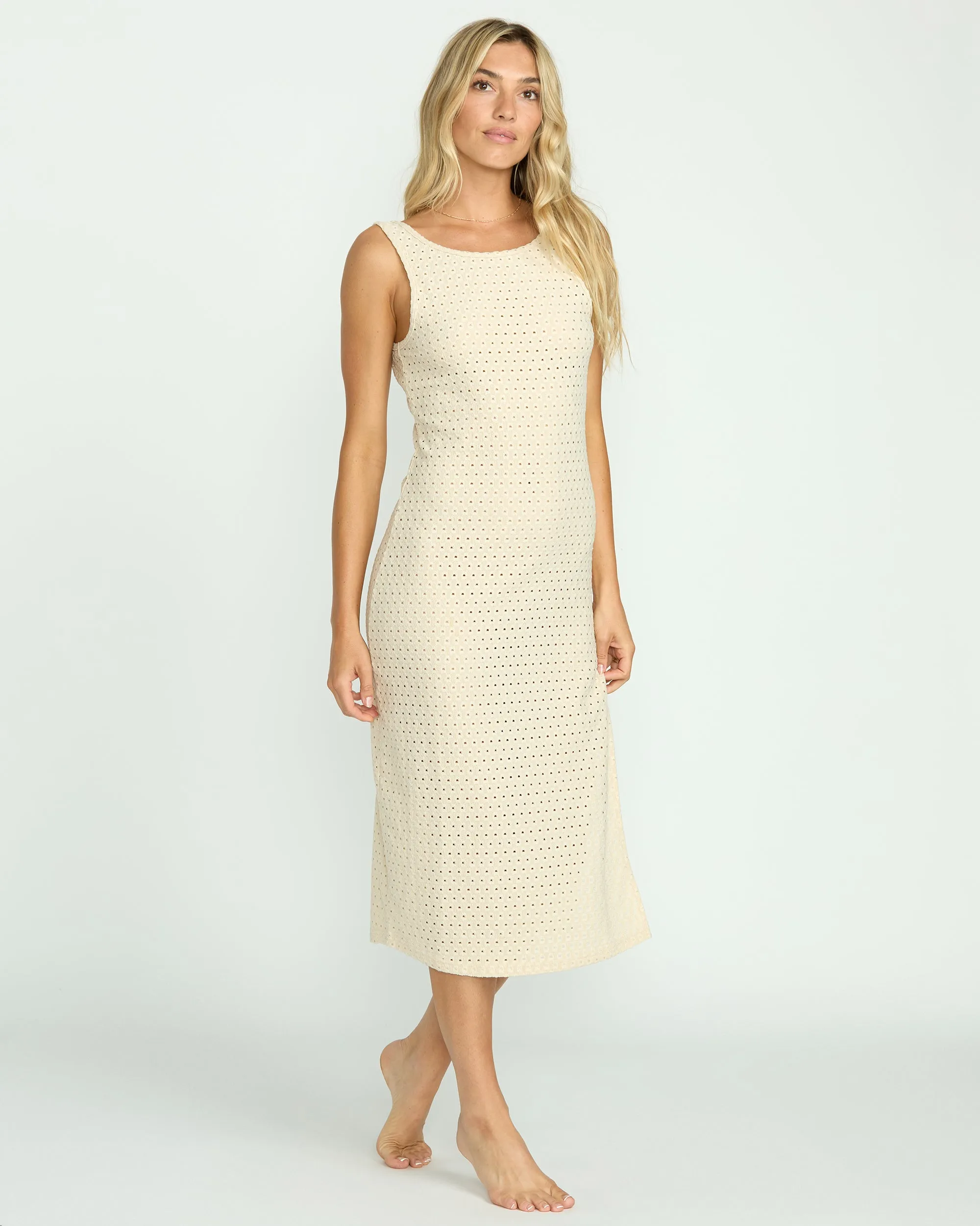 Eyelet Sun Midi Dress Beach Coverup - Whitecap sold by Billabong product image thumbnail 4