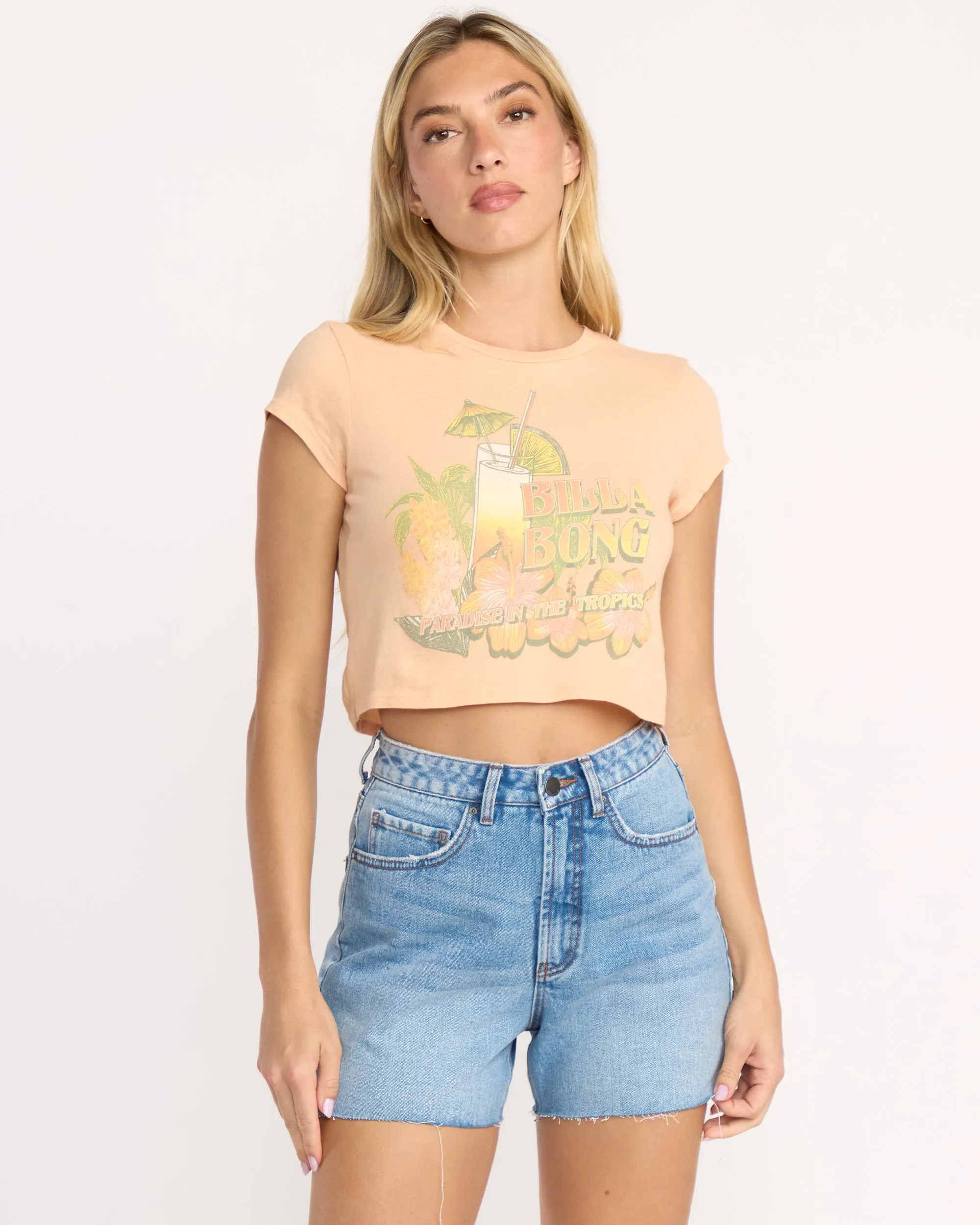 Vacay Awaits Tee - Sunstone sold by Billabong