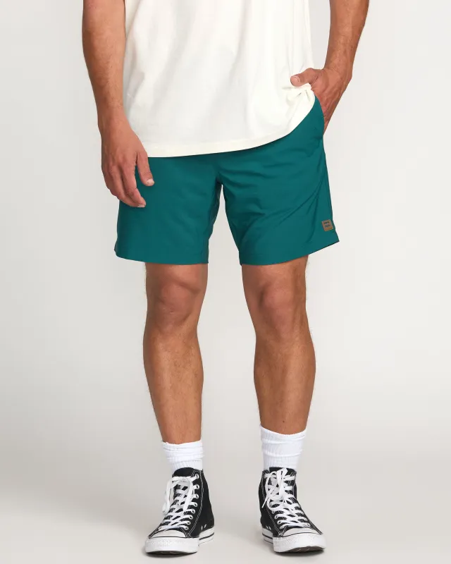 Surftrek Elastic Submersible 17" Hybrid Shorts - Marine sold by Billabong