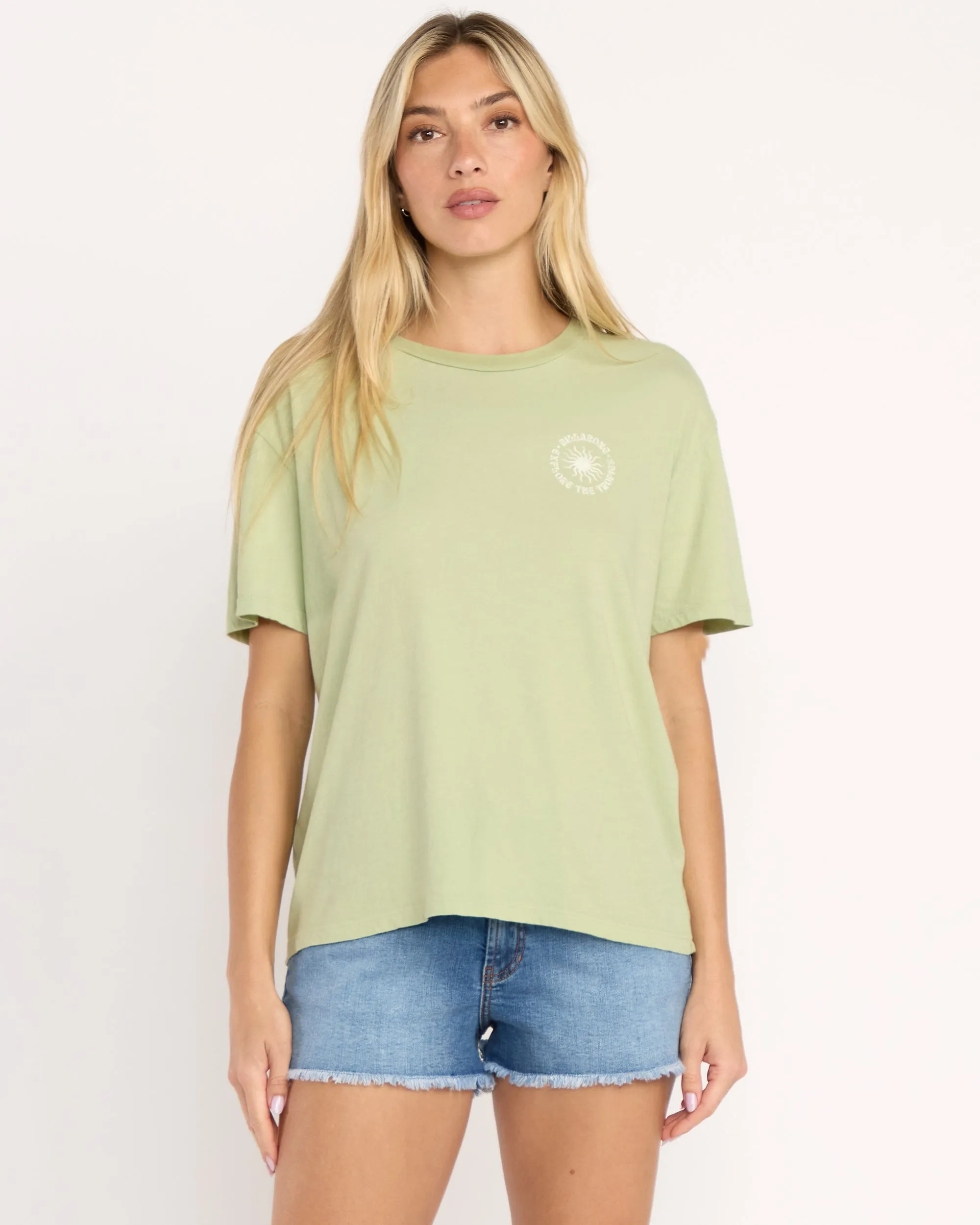 Paradise Calling Tee - Pistachio sold by Billabong