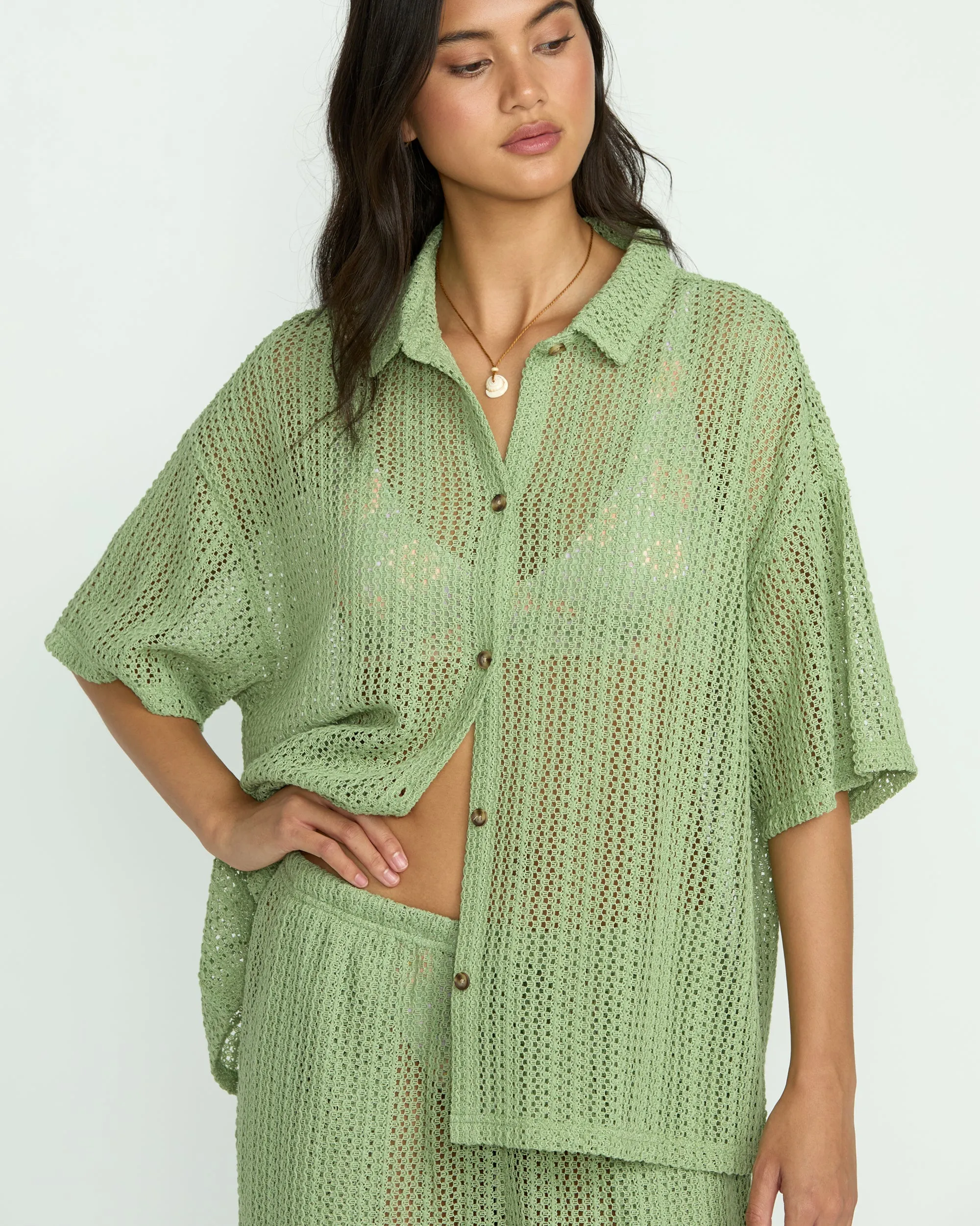 Largo Overshirt - Pistachio sold by Billabong product image thumbnail 5