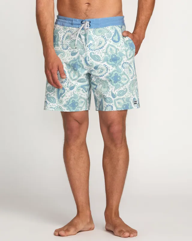 Good Times Lo Tide 18" Boardshorts - Seafoam sold by Billabong