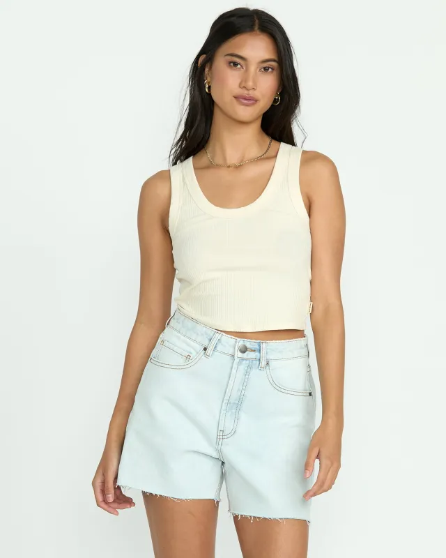 Riley Cut-Off Denim Shorts - Acid Wash sold by Billabong